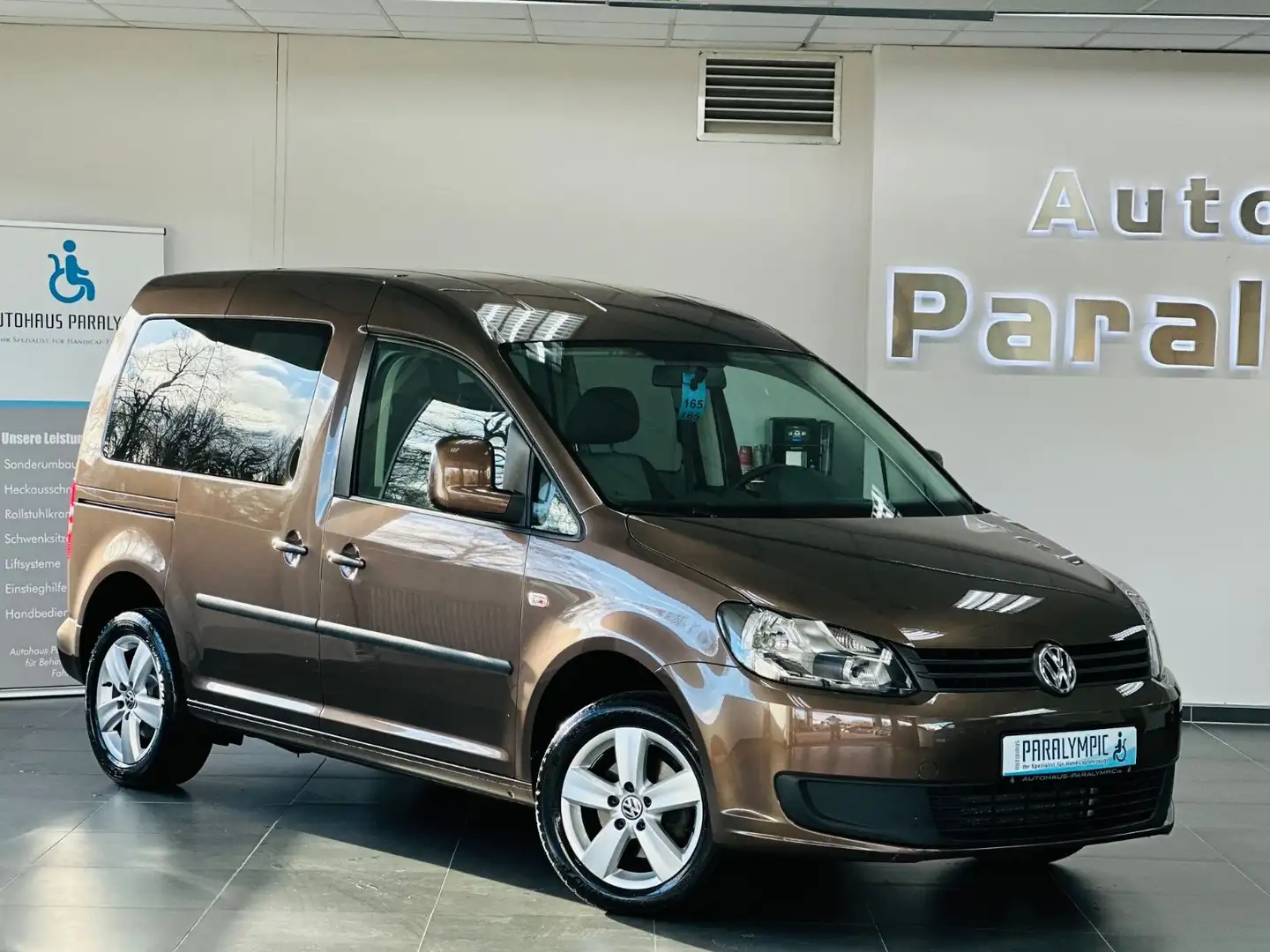 Volkswagen Caddy 1.6 TDI Behindertengerecht-Rampe Braun - 2