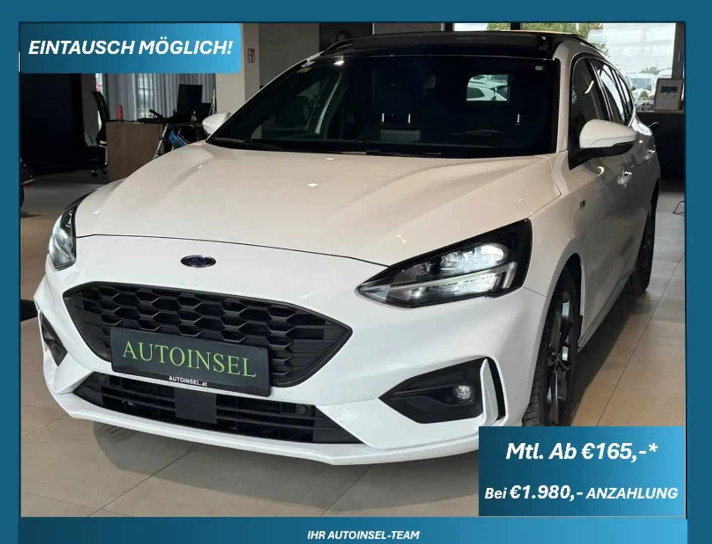 Ford Focus ST-Line+ACC+Head Up Weiß - 1