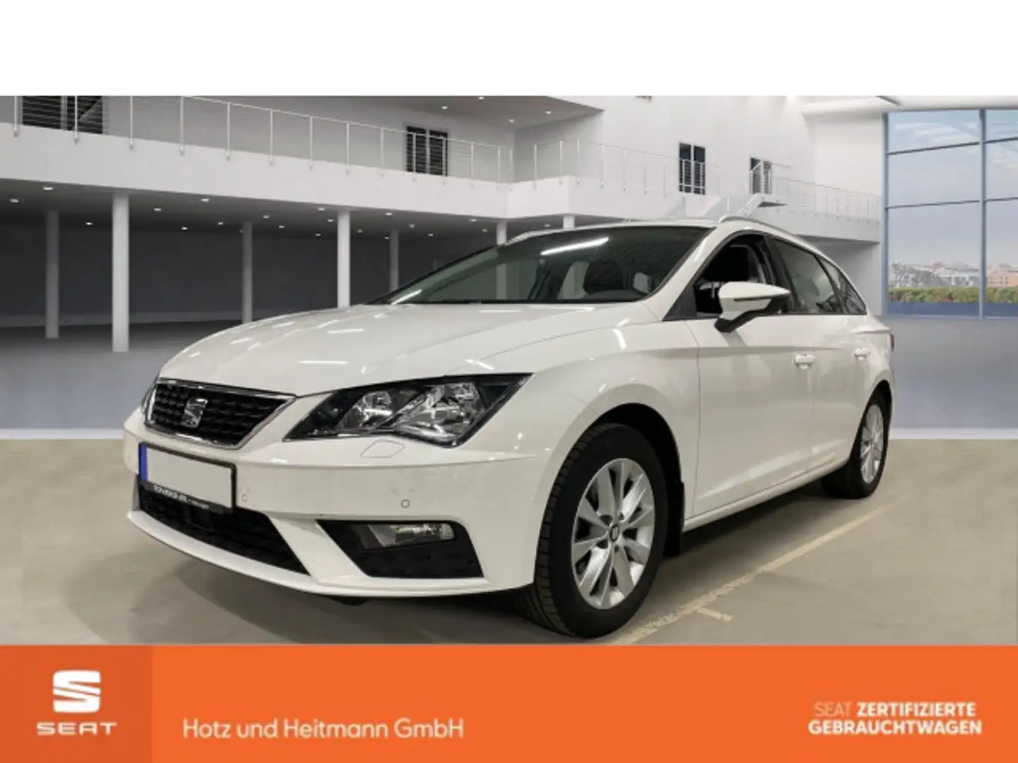 SEAT Leon ST 1.5 TGI Style CLIMATR/SITZHZ/PDC Blanc - 1