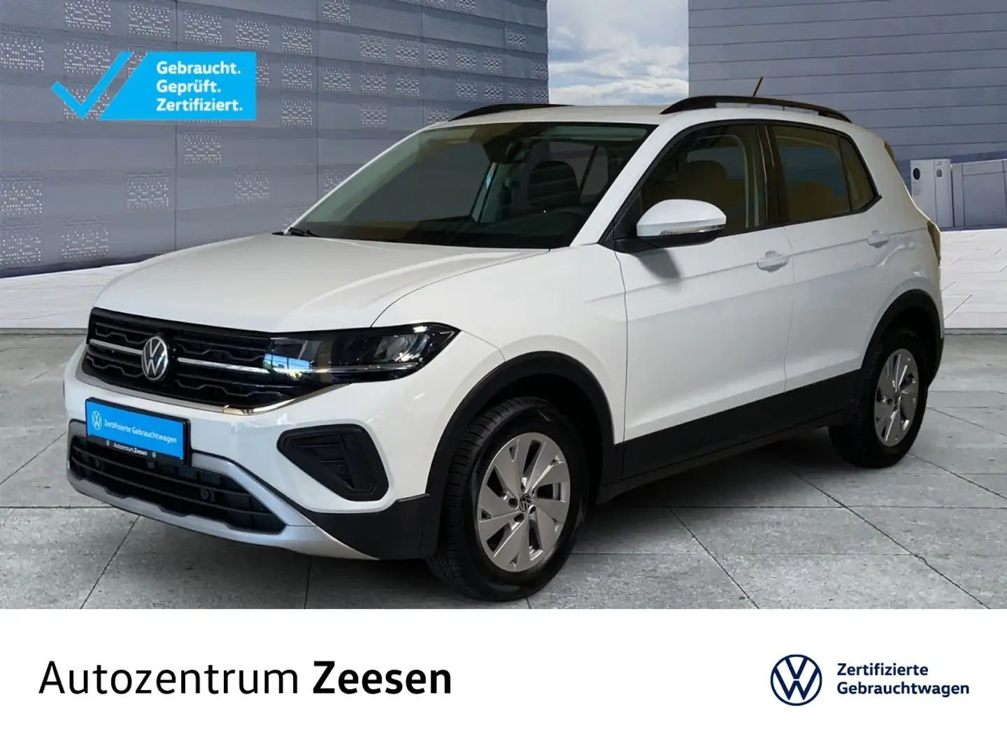 Volkswagen T-Cross 1.0 TSI Life Klima Einparkhilfe Sitzheizung Weiß - 1