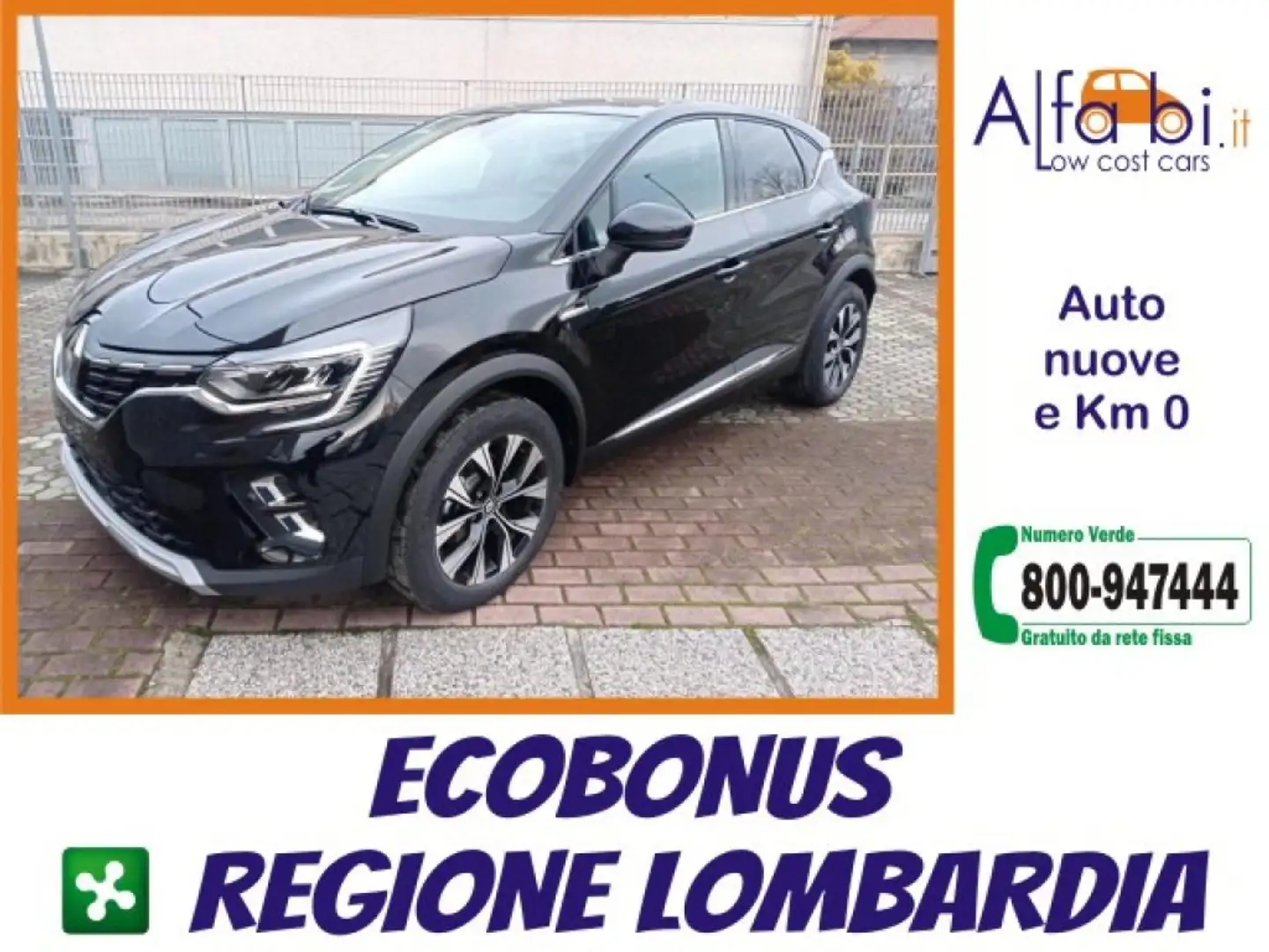 Renault Captur 1.6 E-Tech Full Hybrid 145CV Techno (ECOINCENTIVO) Nero - 1