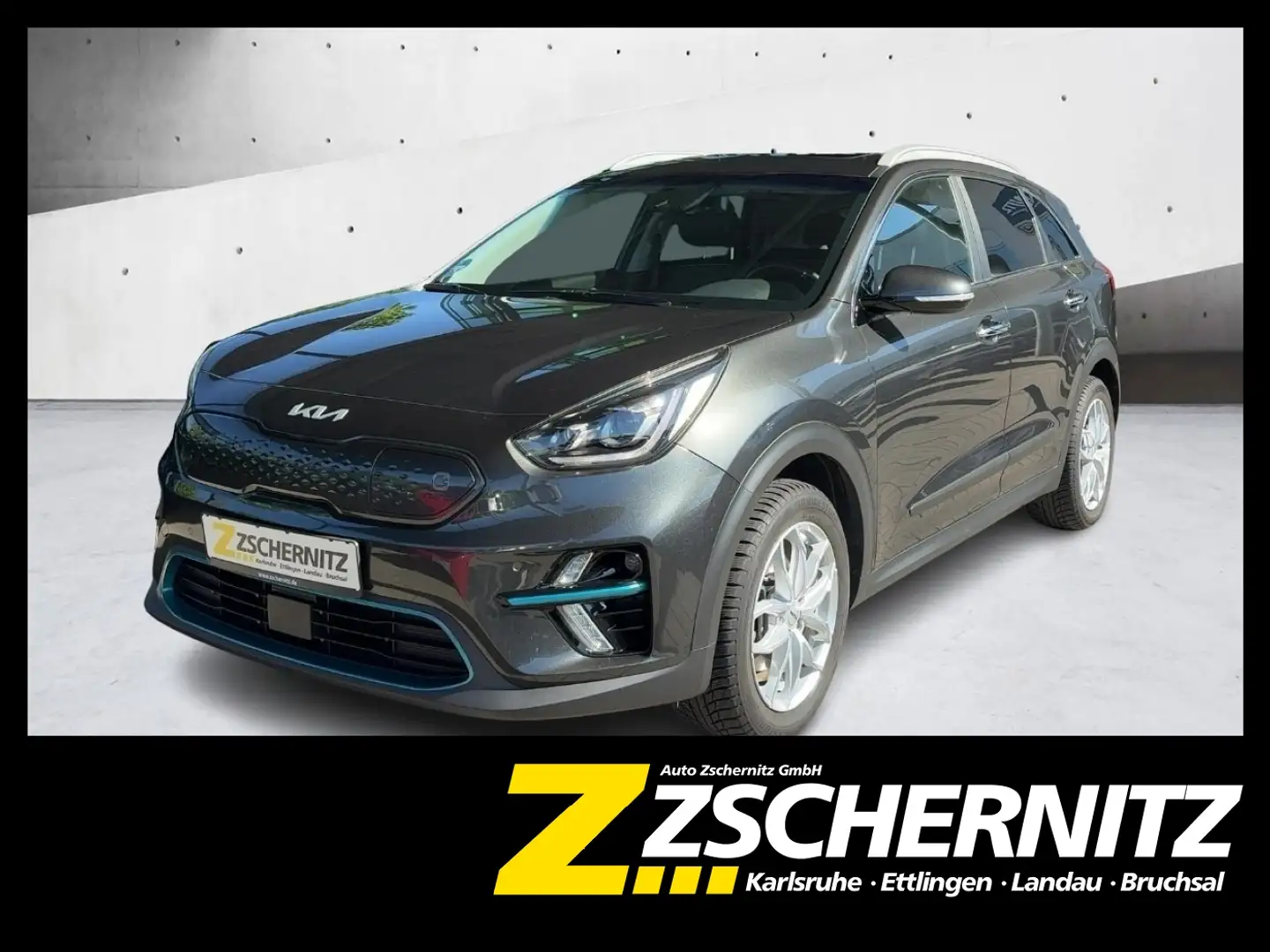 Kia Niro e- 64-kWh Spirit LEDER/WKR *GLASDACH/OBC* Grau - 1