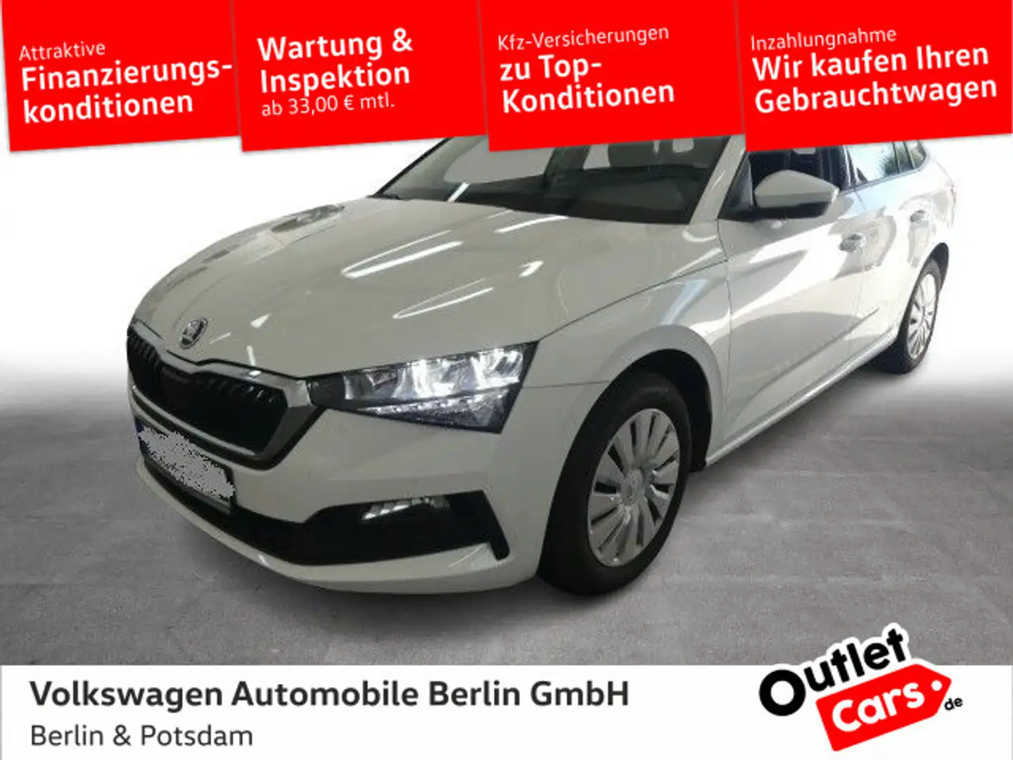 Skoda Scala Cool Plus 1.0TSI DSG LED App-Connect*OUTLE Weiß - 1