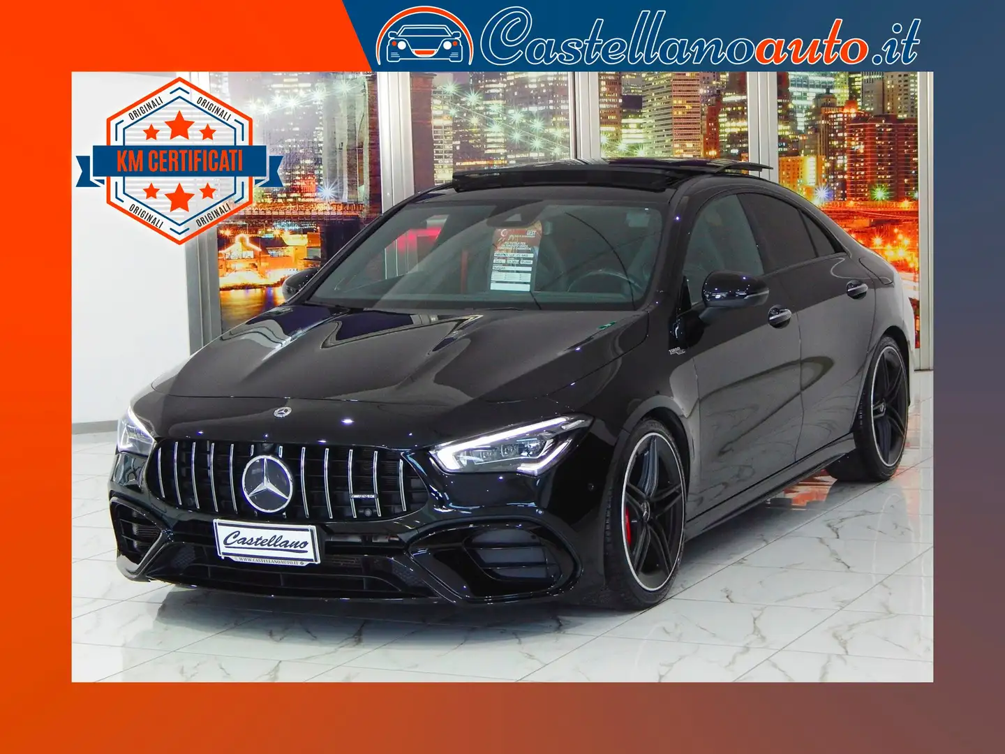 Mercedes-Benz CLA 45 AMG 4matic+ Aut. TETTO-NAVI-BURMESTER-MULTIBEAM-LUCI Noir - 1