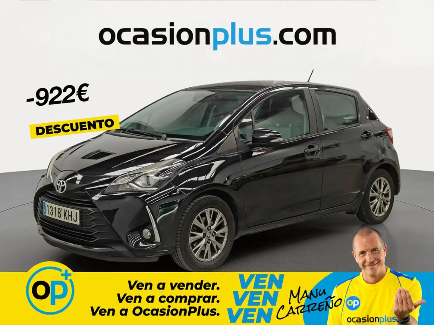 Toyota Yaris 1.0 Active Negro - 1