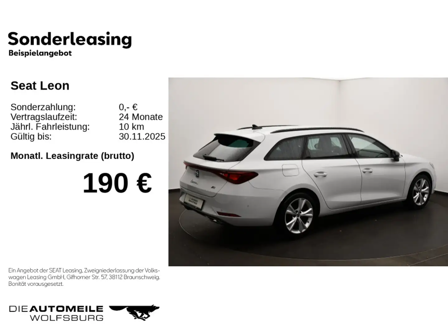 SEAT Leon ST 1.5 eTSI DSG FR Matrix/ACC Weiß - 2