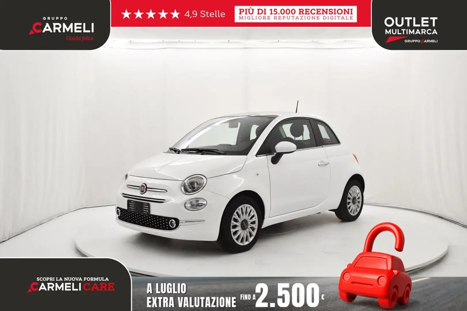Fiat 500 1.0 hybrid Dolcevita 70cv Bianco - 1