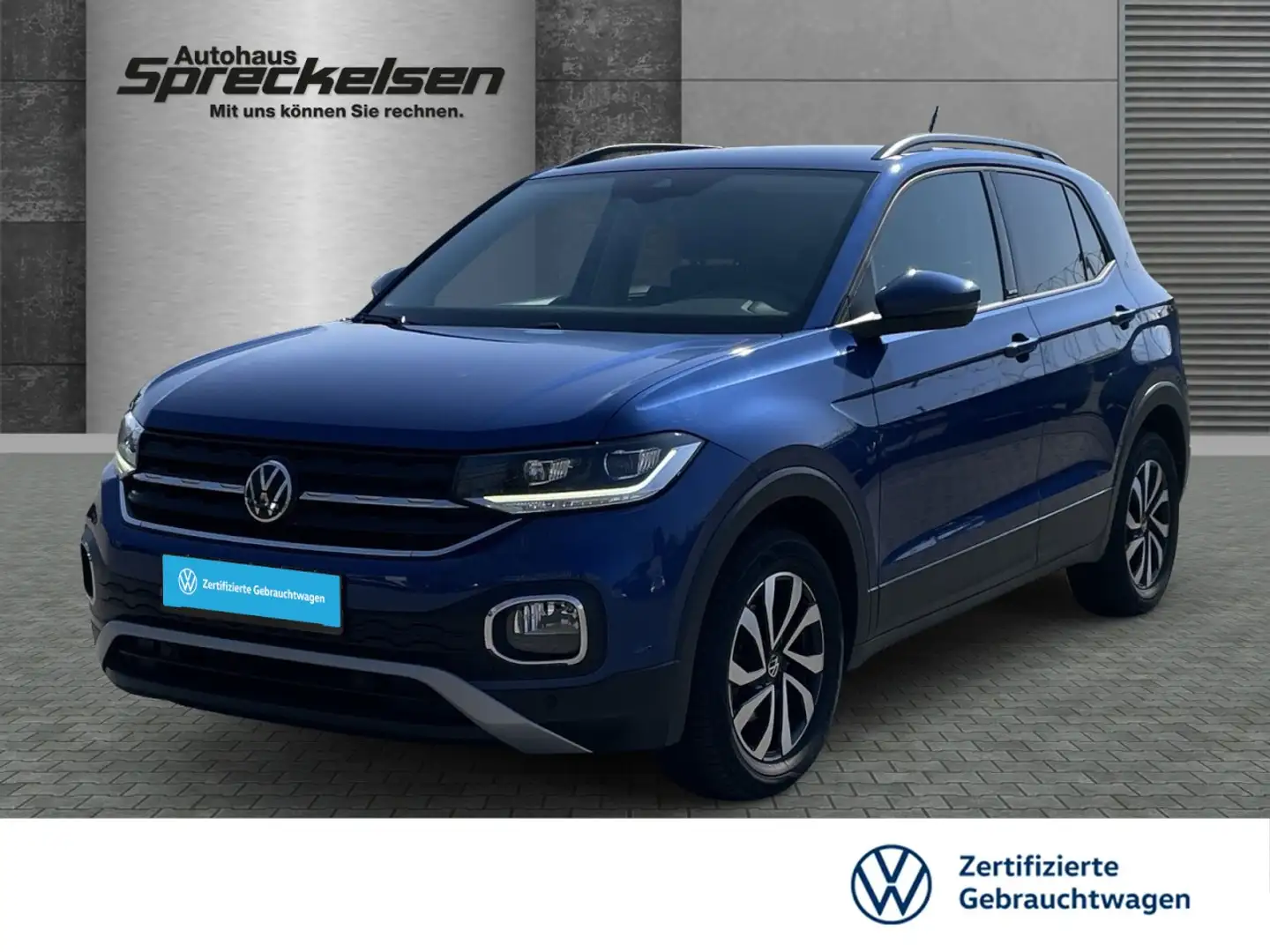 Volkswagen T-Cross 1.5 TSI Active++Aut.++Navi++LED++ACC++ Klima Navi Blau - 1