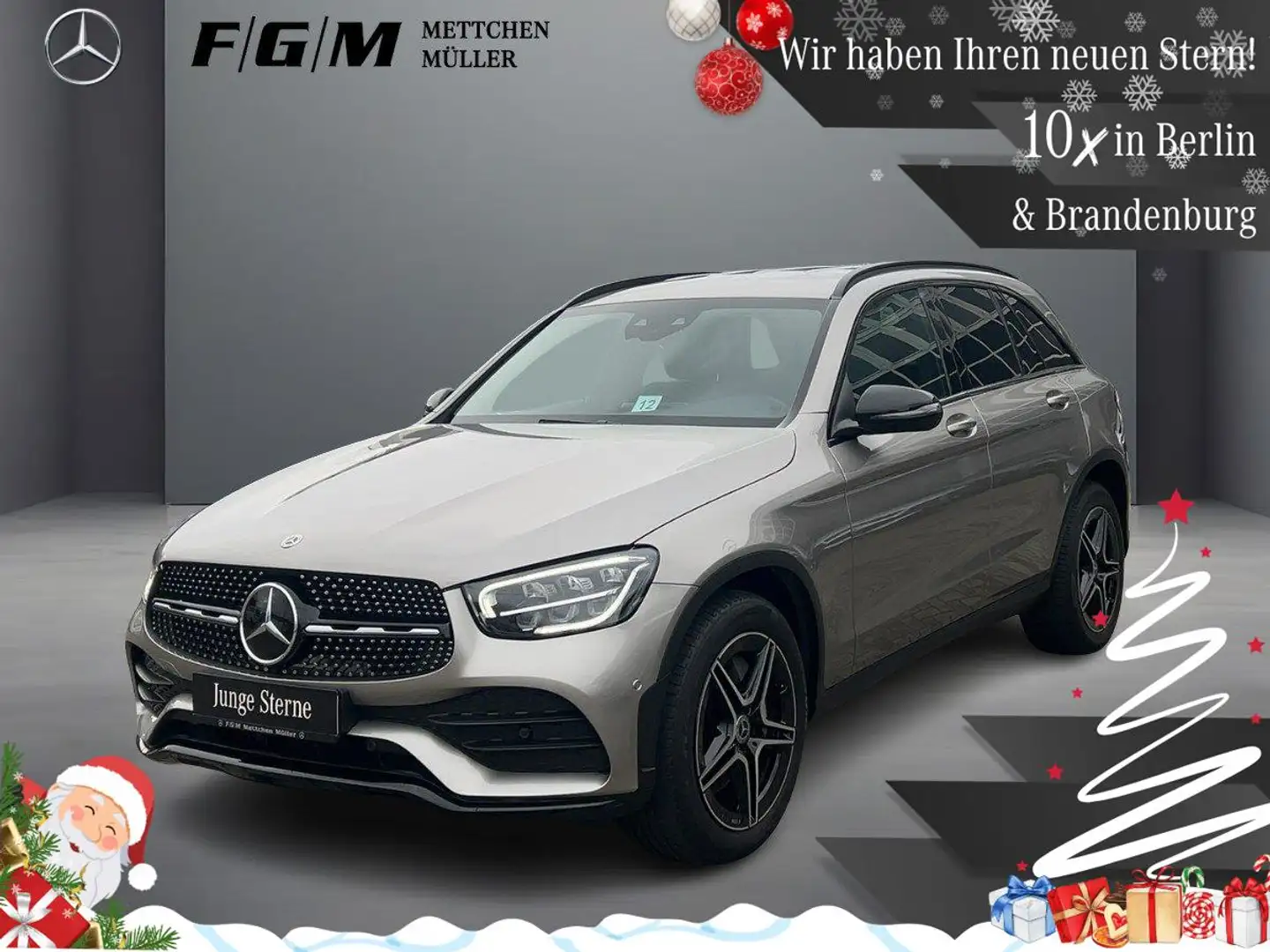 Mercedes-Benz GLC 220 d 4M AMG-Line TWA|Night|Sitzhz|Distronic Silber - 1