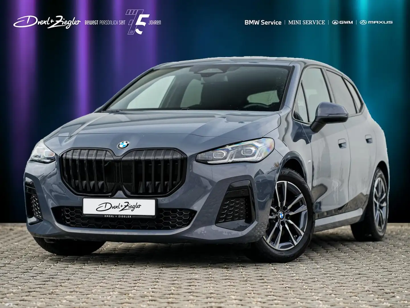 BMW 220 220i Active Tourer M-Sport AHK ACC KoZg AkSitze Grau - 1