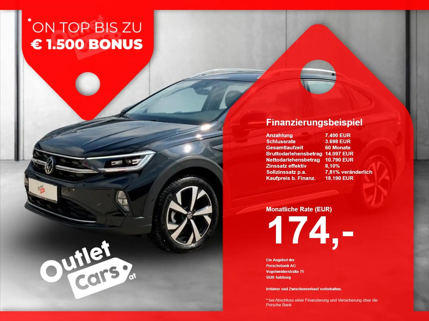 Volkswagen Taigo 1.0 TSI Style ASSIST+MATRIX+CARPLAY+LED+LM Schwarz - 1