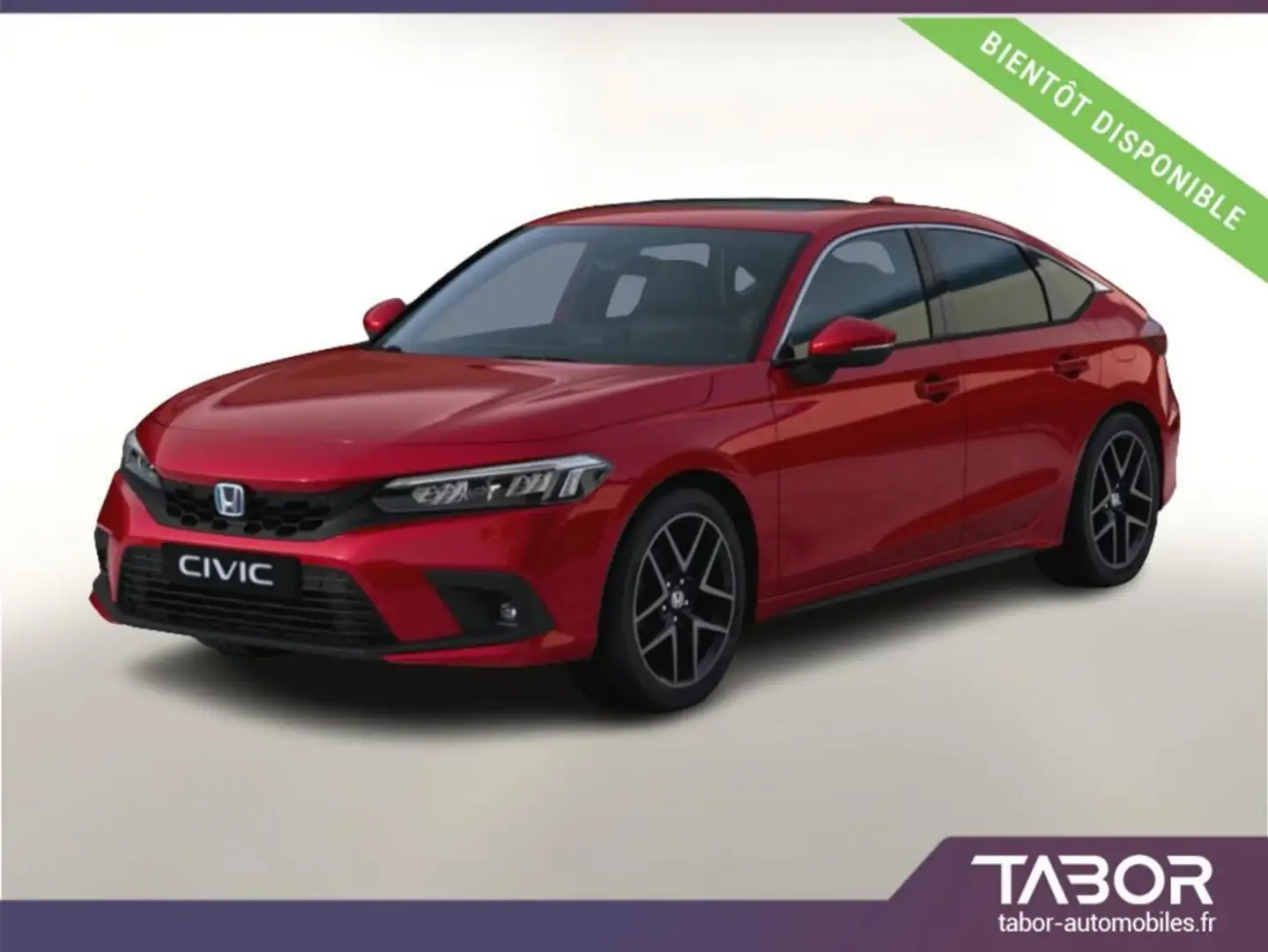 Honda Civic e:HEV 184 Advance GPS cuir Pano Key Rouge - 1