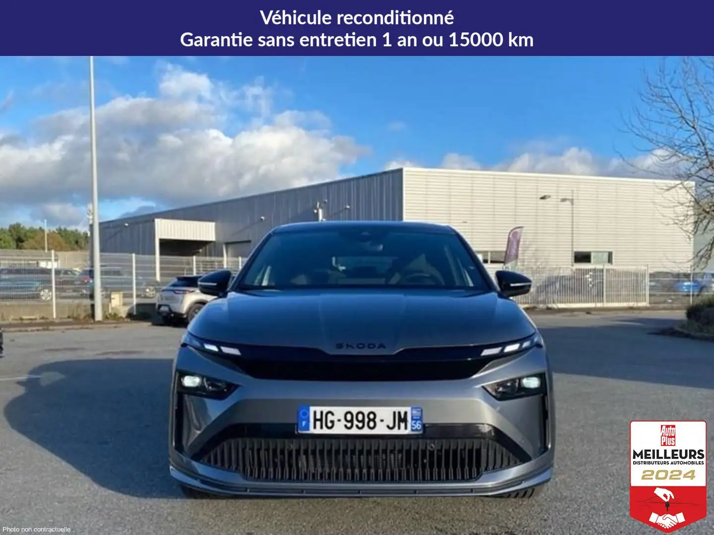 Skoda Enyaq 85 sportline Gris - 2