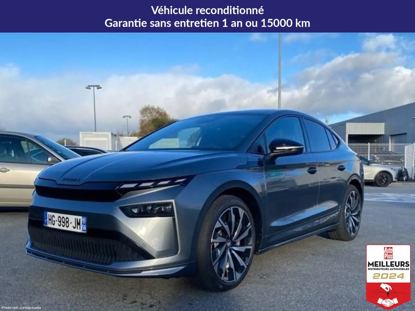 Skoda Enyaq 85 sportline Gris - 1