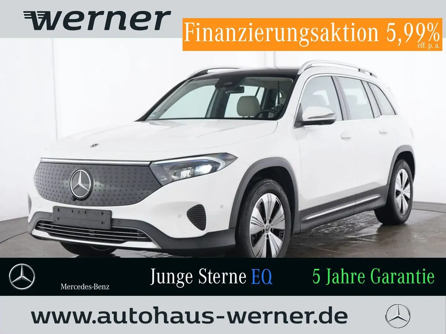 Mercedes-Benz EQB 300 4M PROGRESSIVE ADV PANO AHK 360° WINTER Blanc - 1