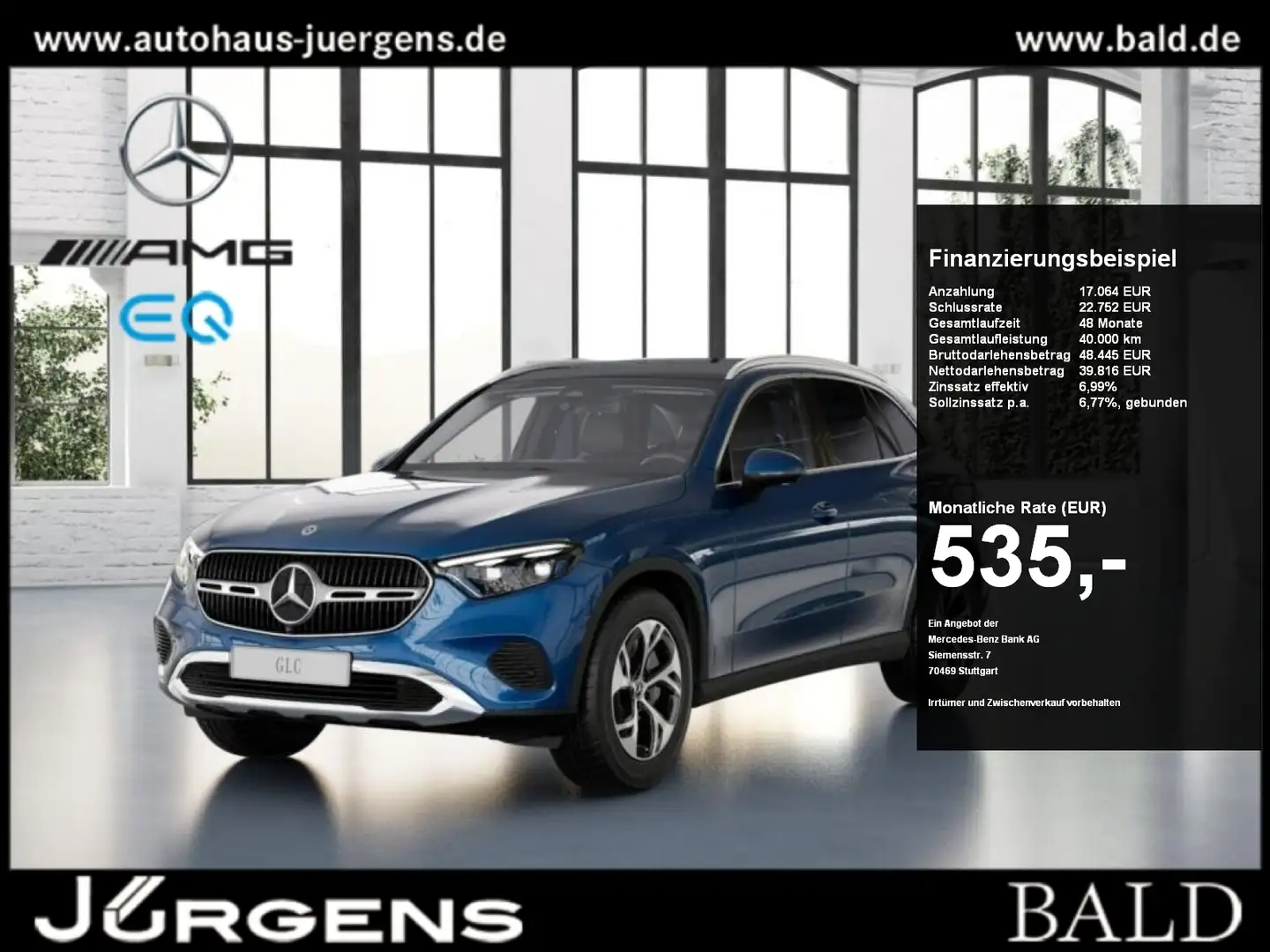 Mercedes-Benz GLC 300 e 4M Avantgarde/Pano/AHK/Digital/360/18" Blauw - 1