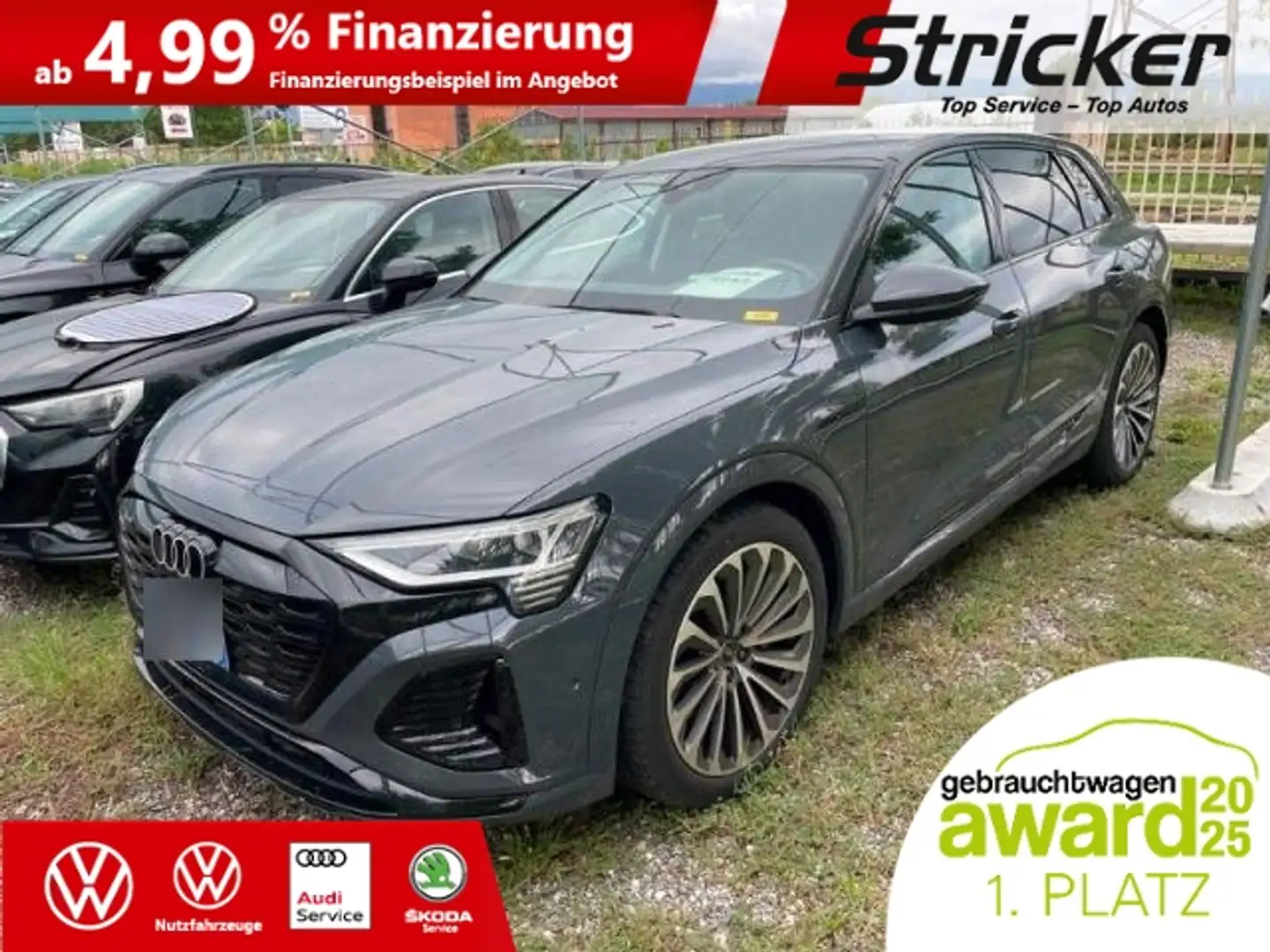 Audi Q8 e-tron 55 S-line quattro 594,-ohne Anzahlung Matrix Silber - 2