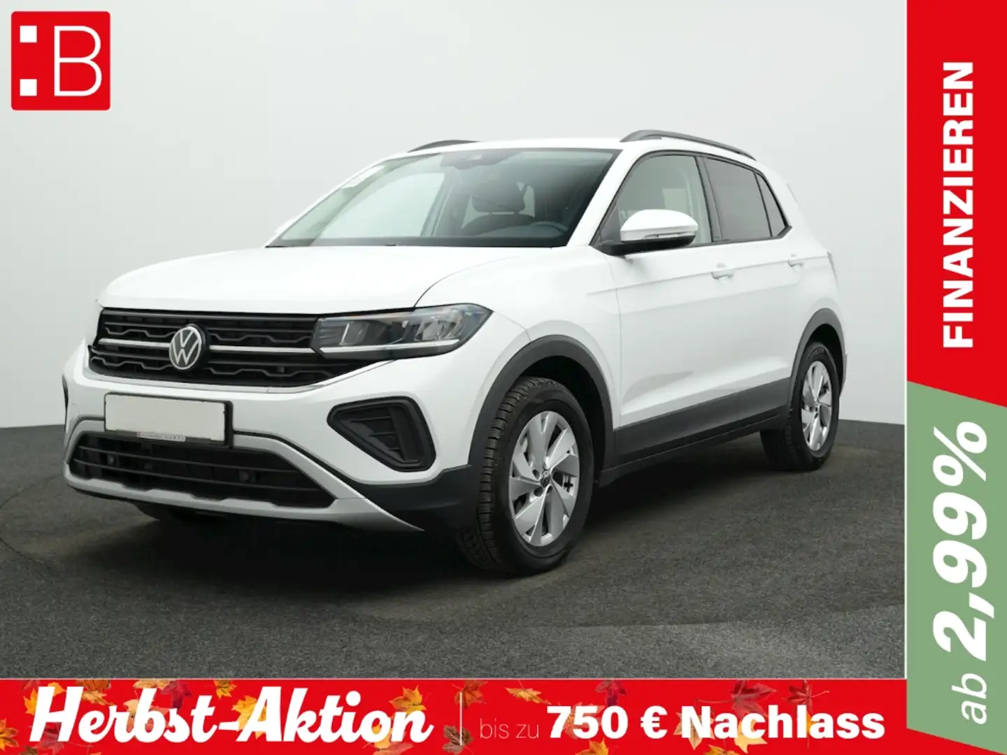Volkswagen T-Cross 1.0 TSI Life AHK NAVI KAMERA Weiß - 1