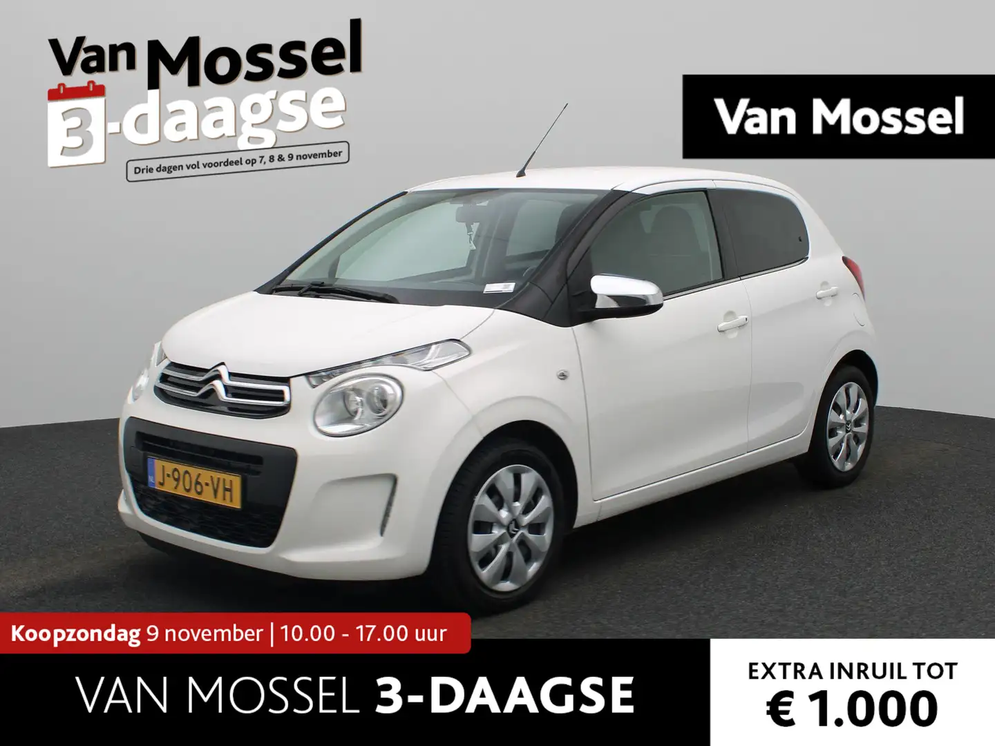 Citroen C1 1.0 VTi Feel AIRCO | BT TELEFOON | 5-DEURS | CENTR Wit - 1