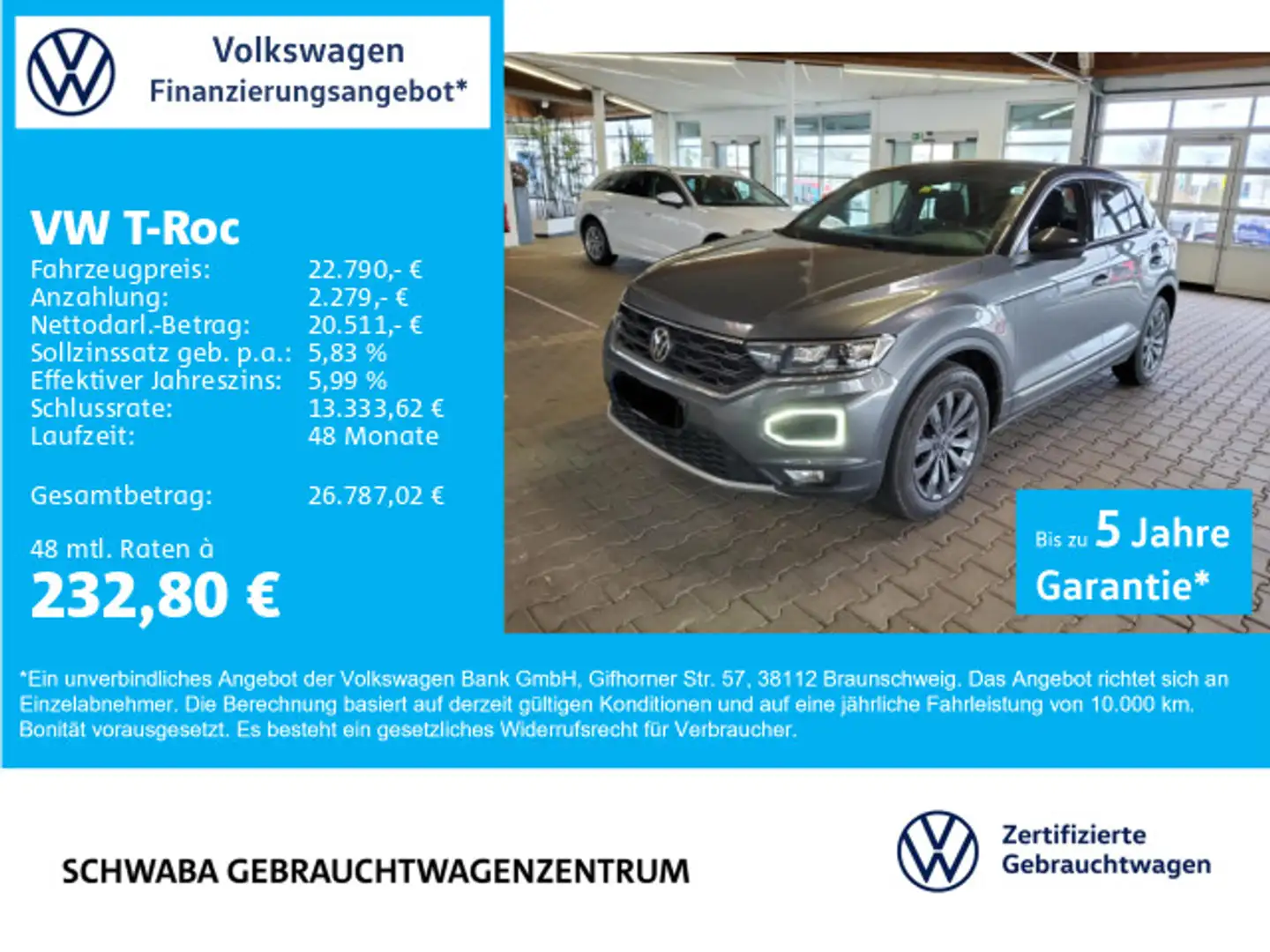 Volkswagen T-Roc Sport 1.5 TSI DSG Gris - 1