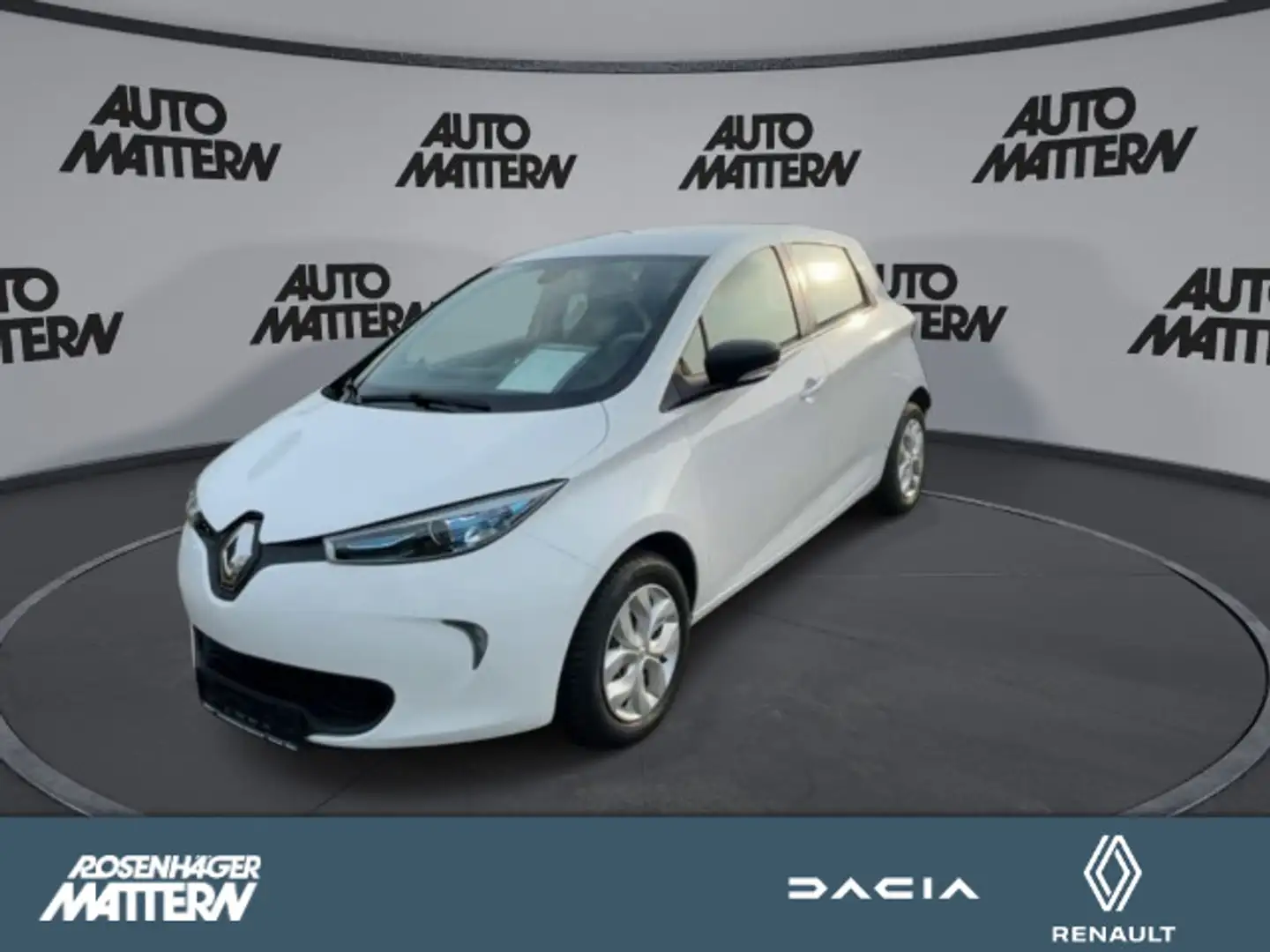 Renault ZOE Zoe ZE40 Einparkhilfe Navigation / Mietbatterie Wit - 1