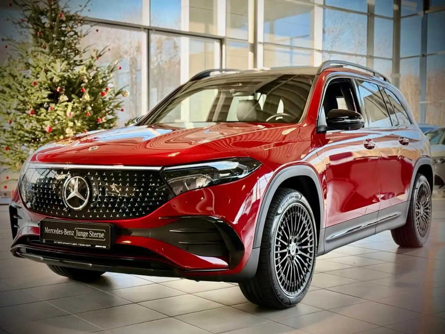 Mercedes-Benz EQB 250 AMG+NIGHT+PANO+AHK+AMBIENTE+MEMORY Rot - 1
