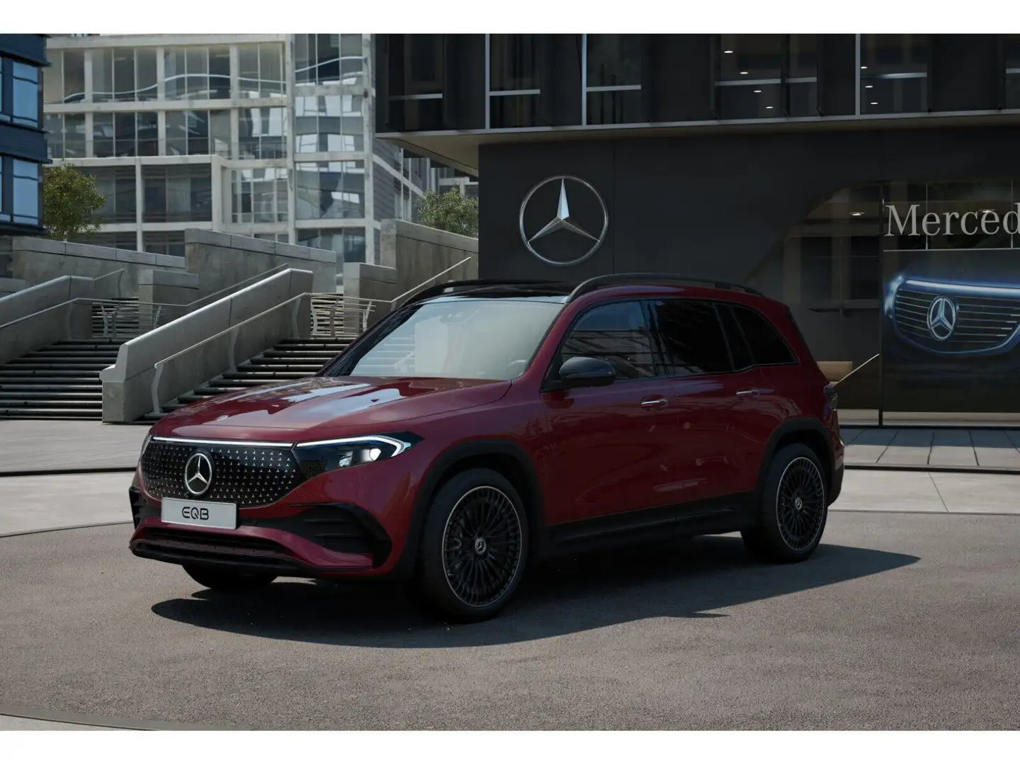 Mercedes-Benz EQB 250 AMG+NIGHT+PANO+AHK+AMBIENTE+MEMORY Rojo - 2