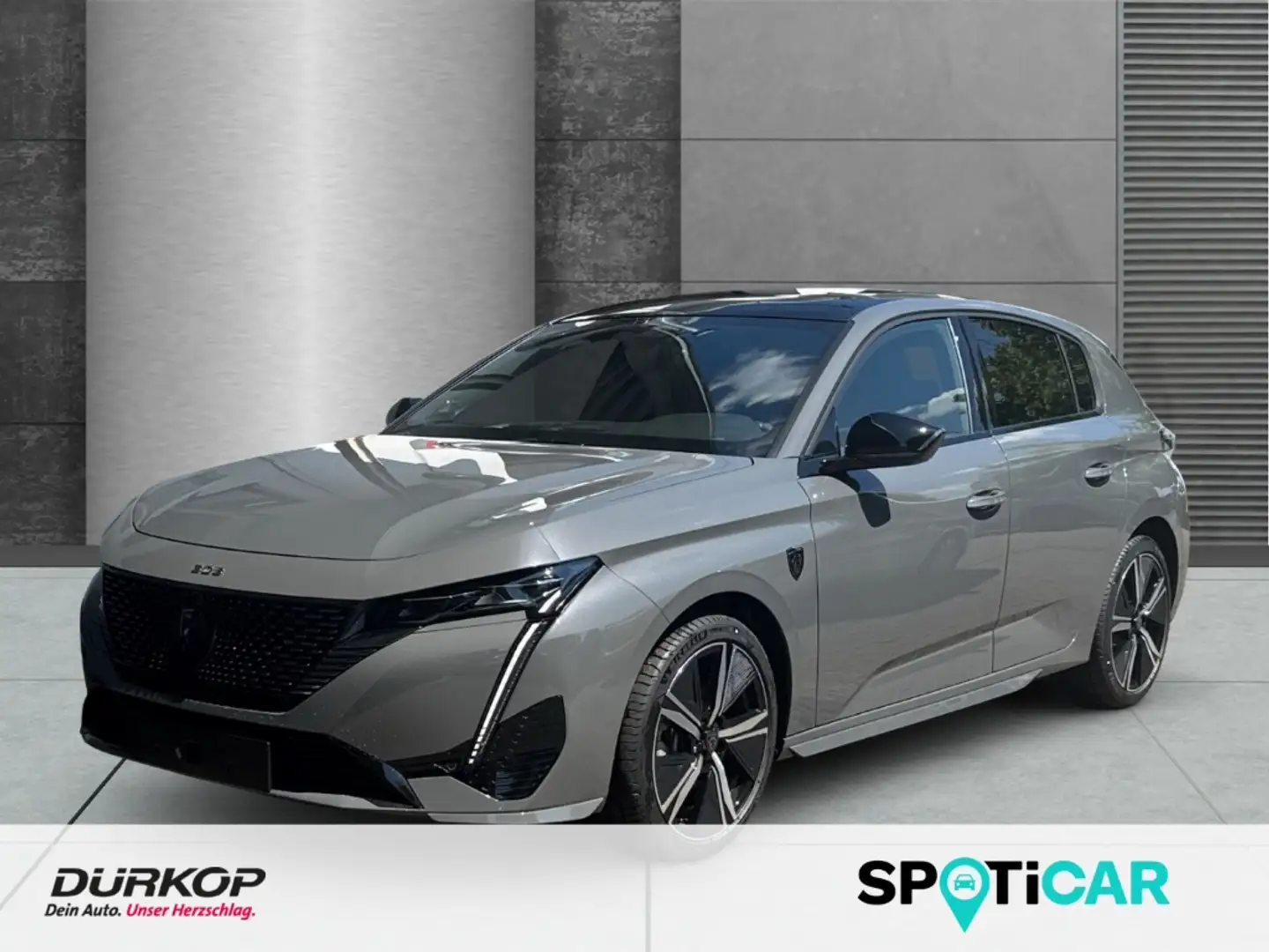 Peugeot 308 GT Hybrid 6-AT Surrounding-Plus Premium-Paket AHK- Gris - 1