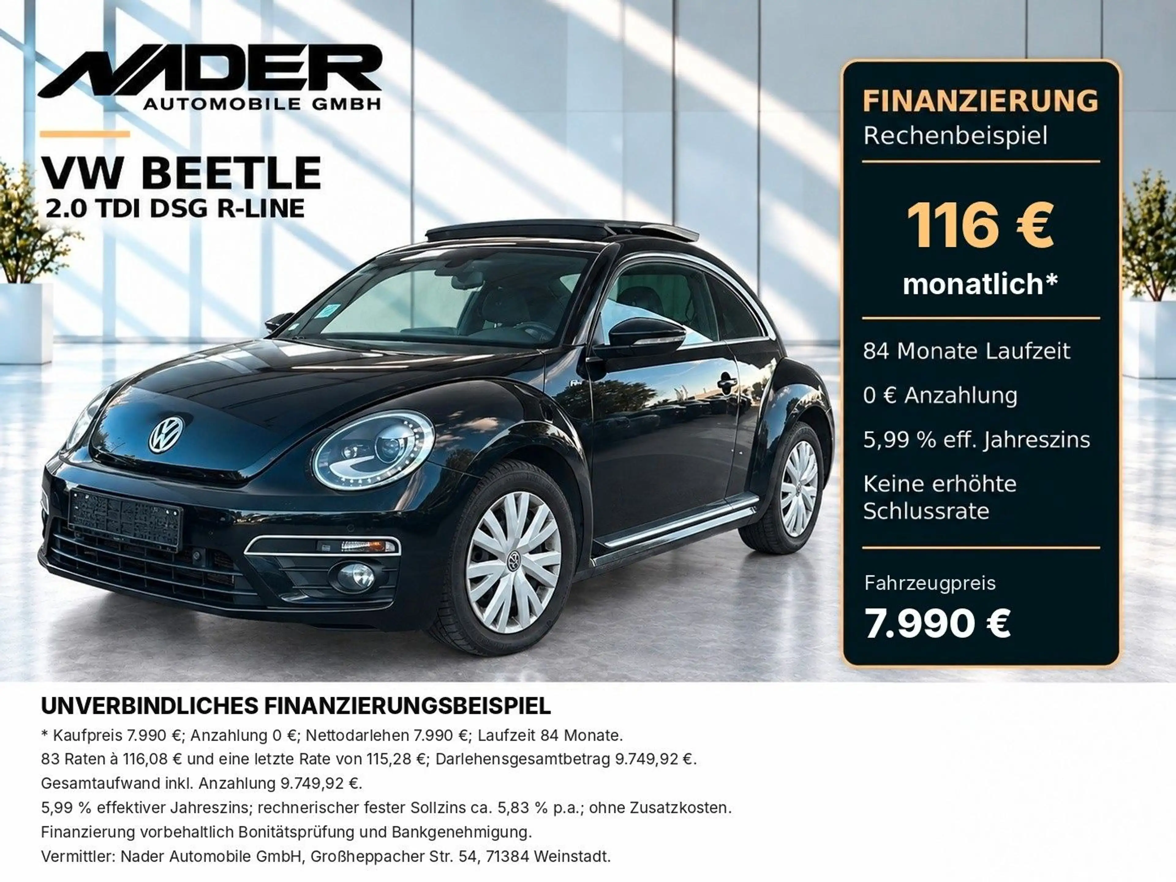 Volkswagen Beetle 2.0 TDI DSG R-Line | Pano | Xenon | Navi