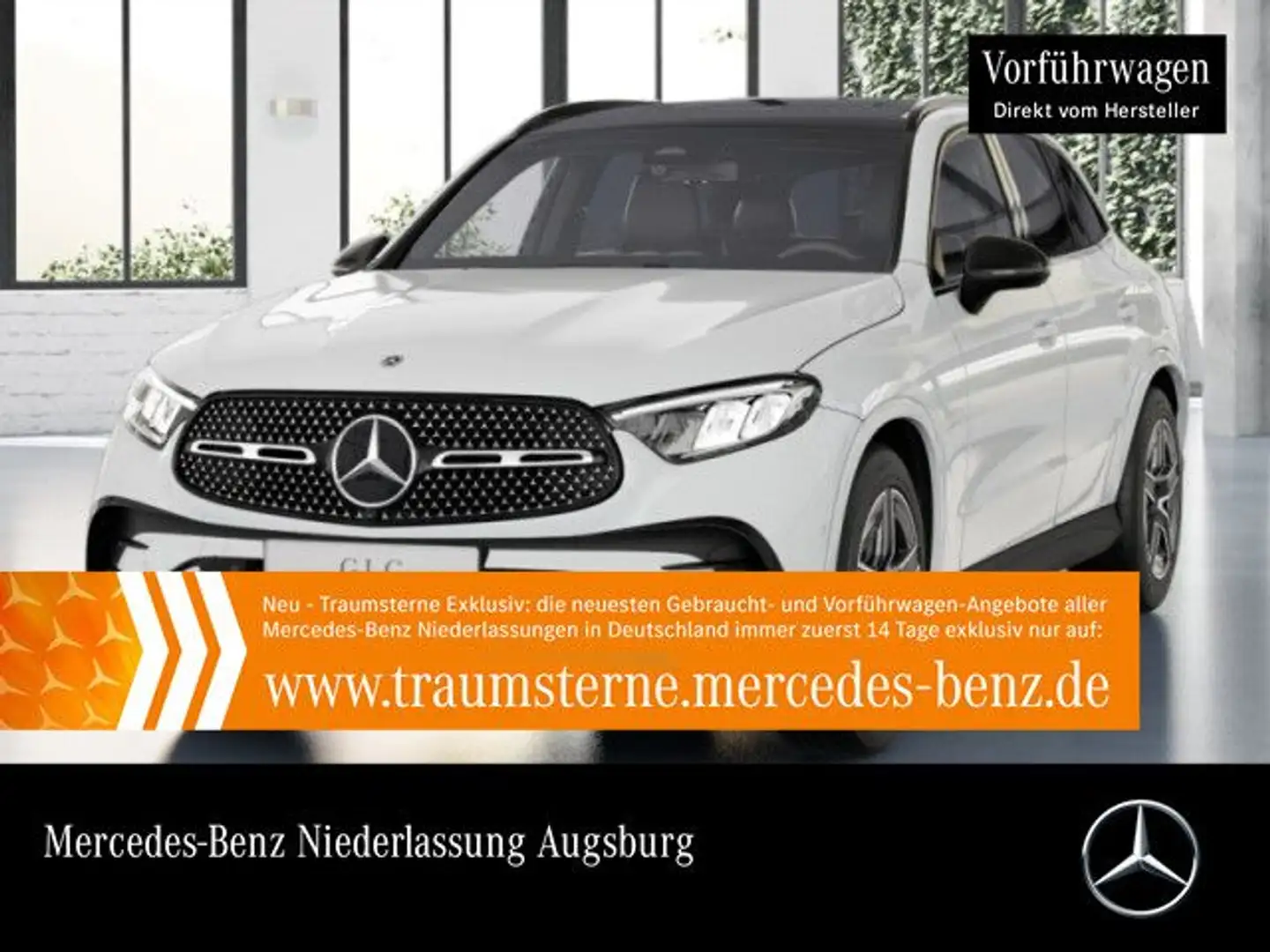 Mercedes-Benz GLC 300 de 4M AMG+NIGHT+PANO+AHK+LED+KAMERA+TOTW Weiß - 1