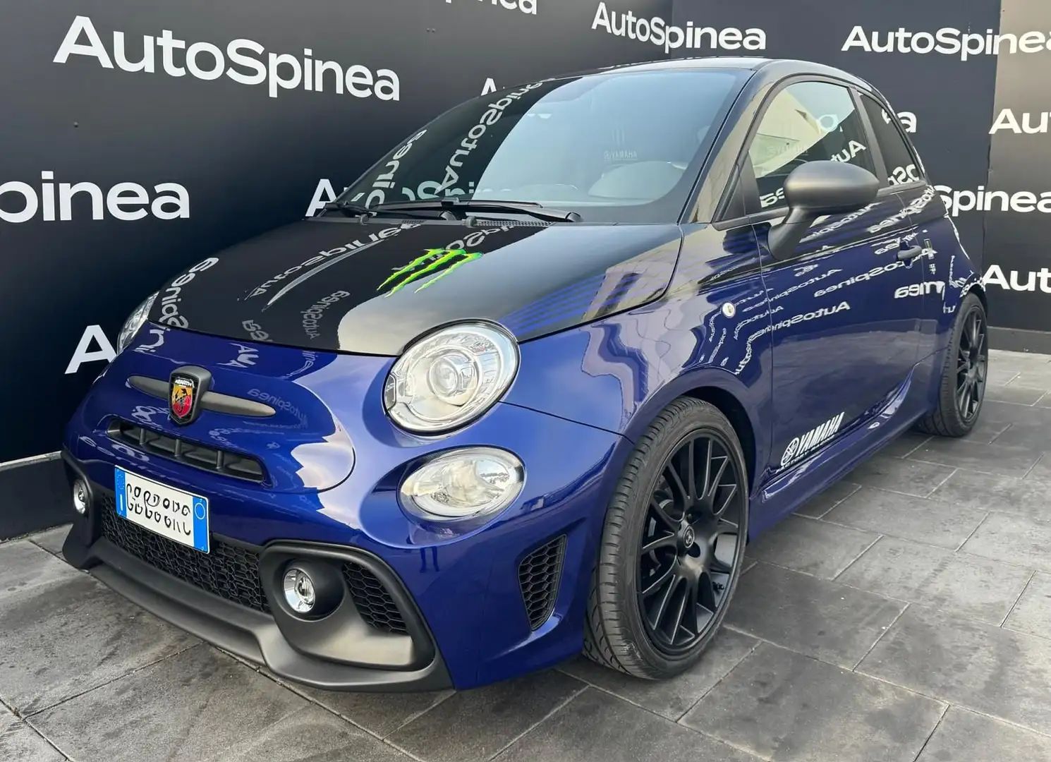 Abarth 595 595 1.4 Turbo T-Jet 165 CV Monster Energy Yamaha Bleu - 1