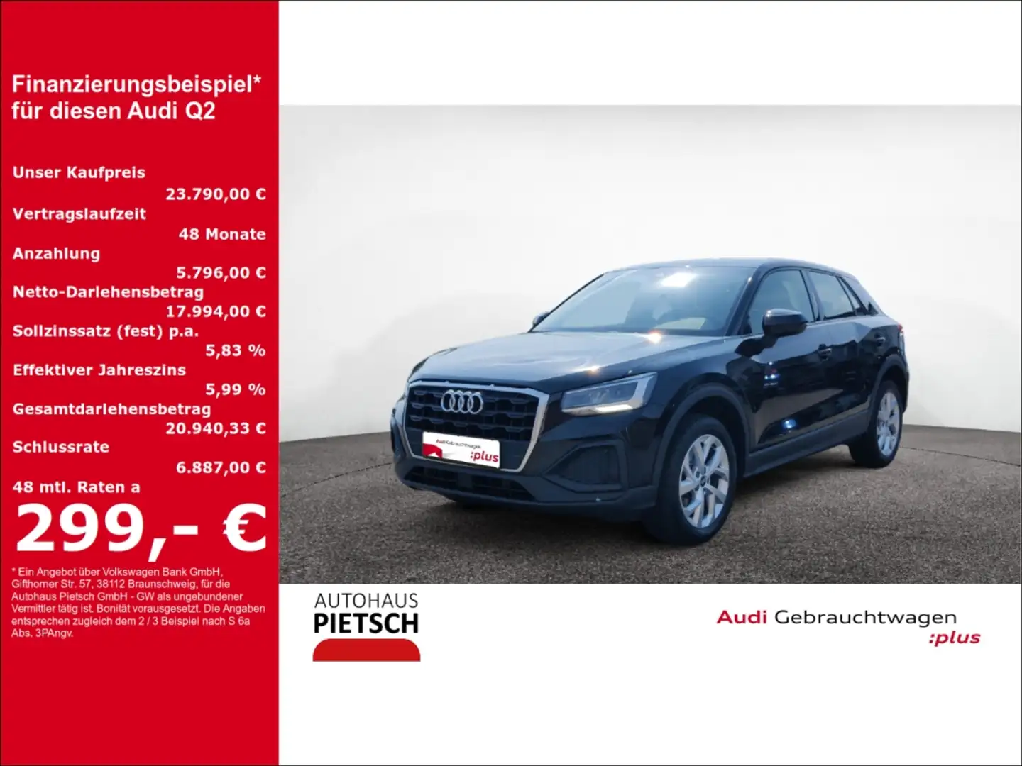Audi Q2 35 TDI LED AHK ACC Navi Keyless DigCockpit Schwarz - 1