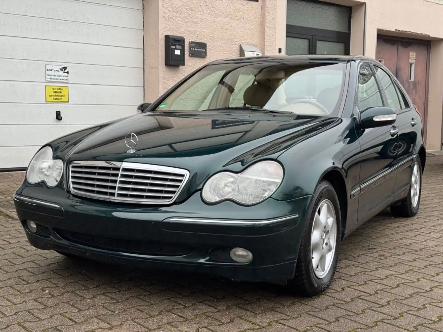 Mercedes-Benz C 200 KOMP. ELEGANCE LEDER AHK TÜV 06/26 2.HAND Zöld - 2