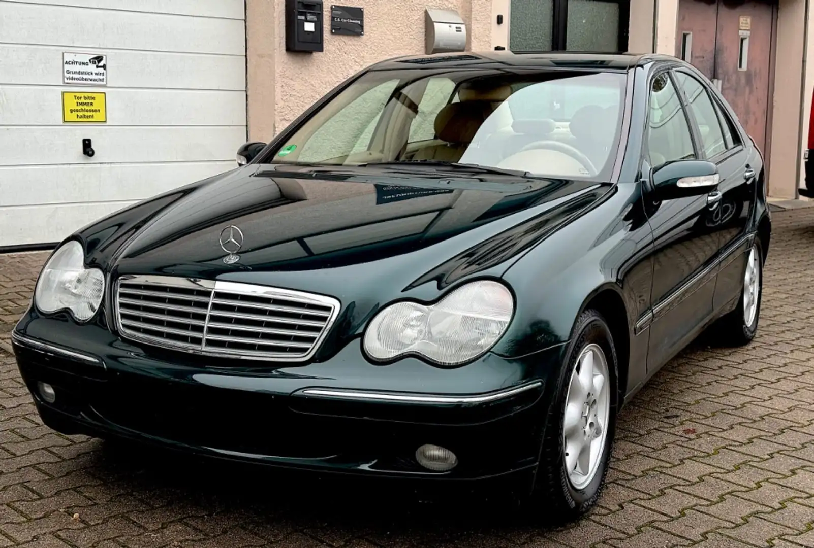Mercedes-Benz C 200 KOMP. ELEGANCE LEDER AHK TÜV 06/26 2.HAND Zöld - 1