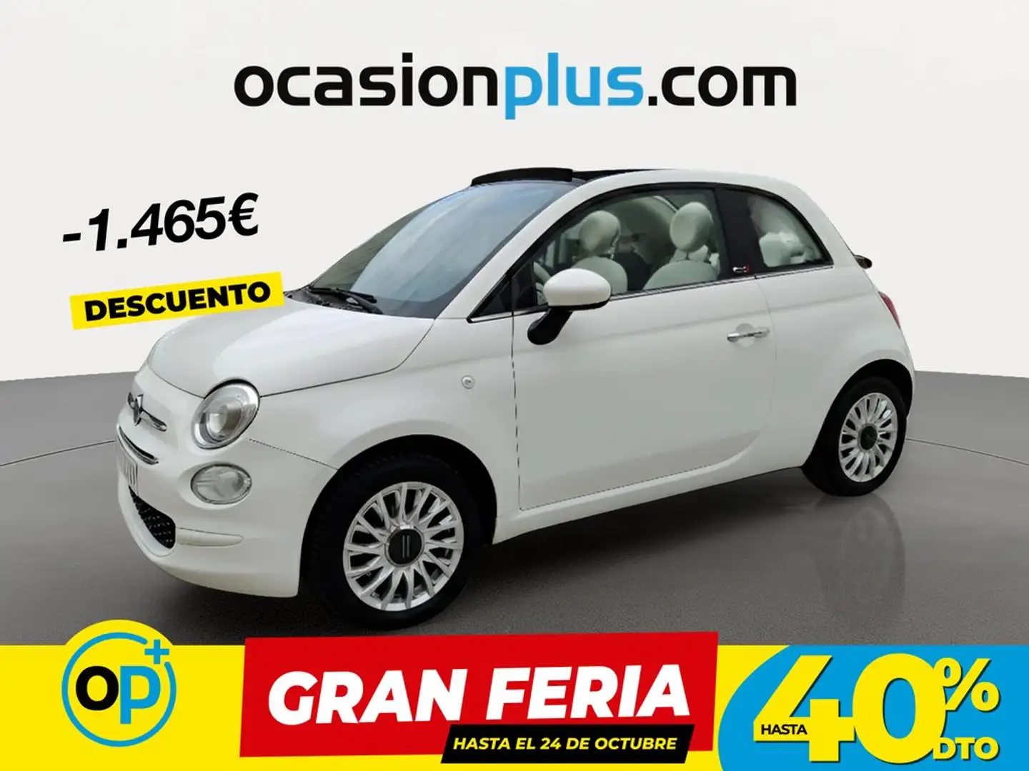 Fiat 500C 1.2 Lounge Blanco - 1