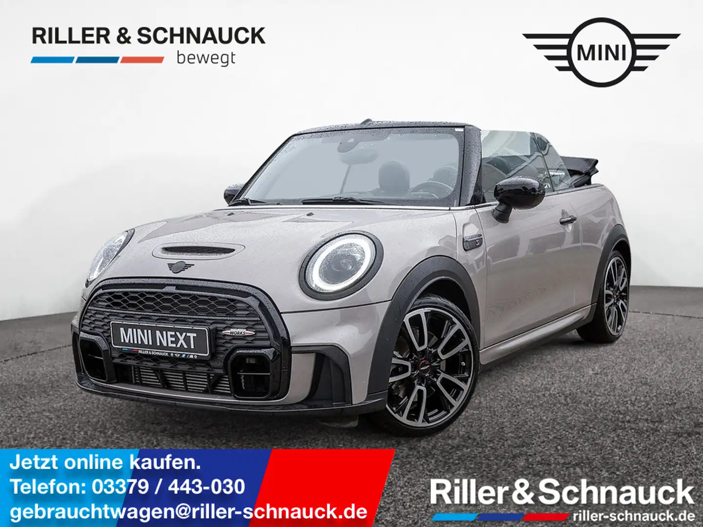 MINI Cooper S Cabrio PDC SHZ LEDER KAMERA NAVI LED Grau - 1