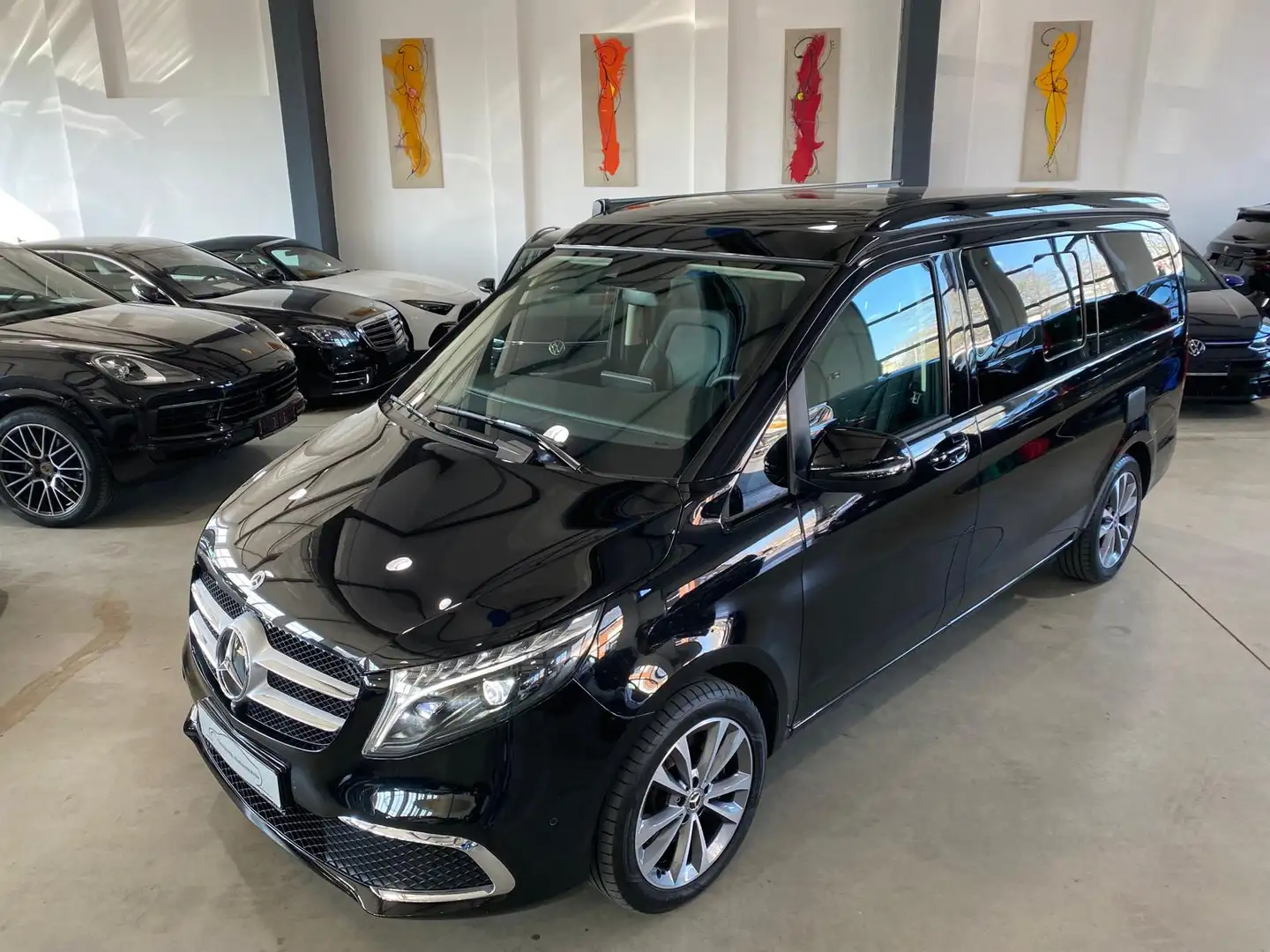 Mercedes-Benz V 300 d 4M Marco Polo/Easy Up/STHZG/AHK/DIS/ Negro - 2