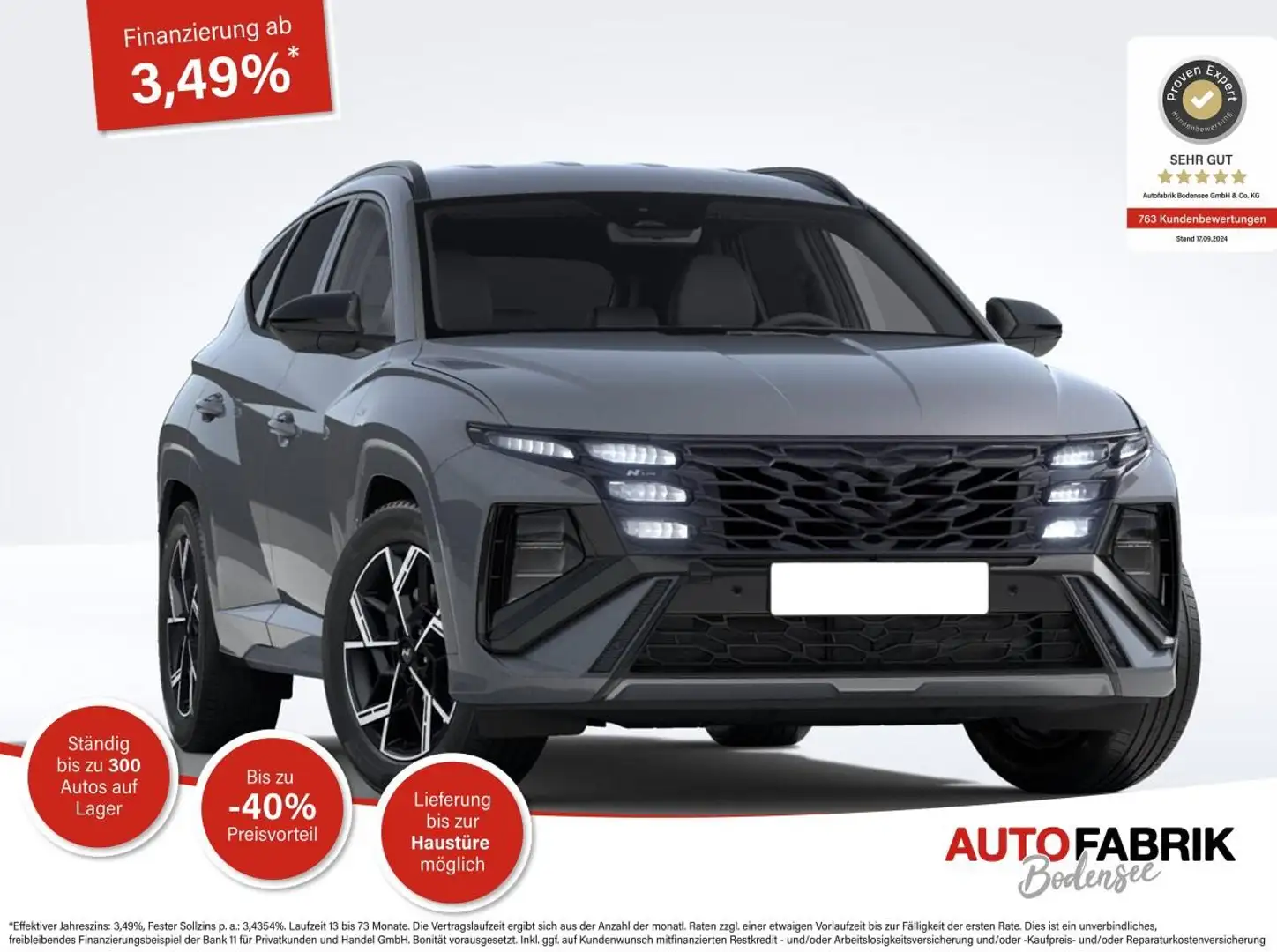 Hyundai TUCSON FL (MJ25) N-Line 1.6 T-GDI Alcantra*E-Heck*19"*Nav Gris - 1