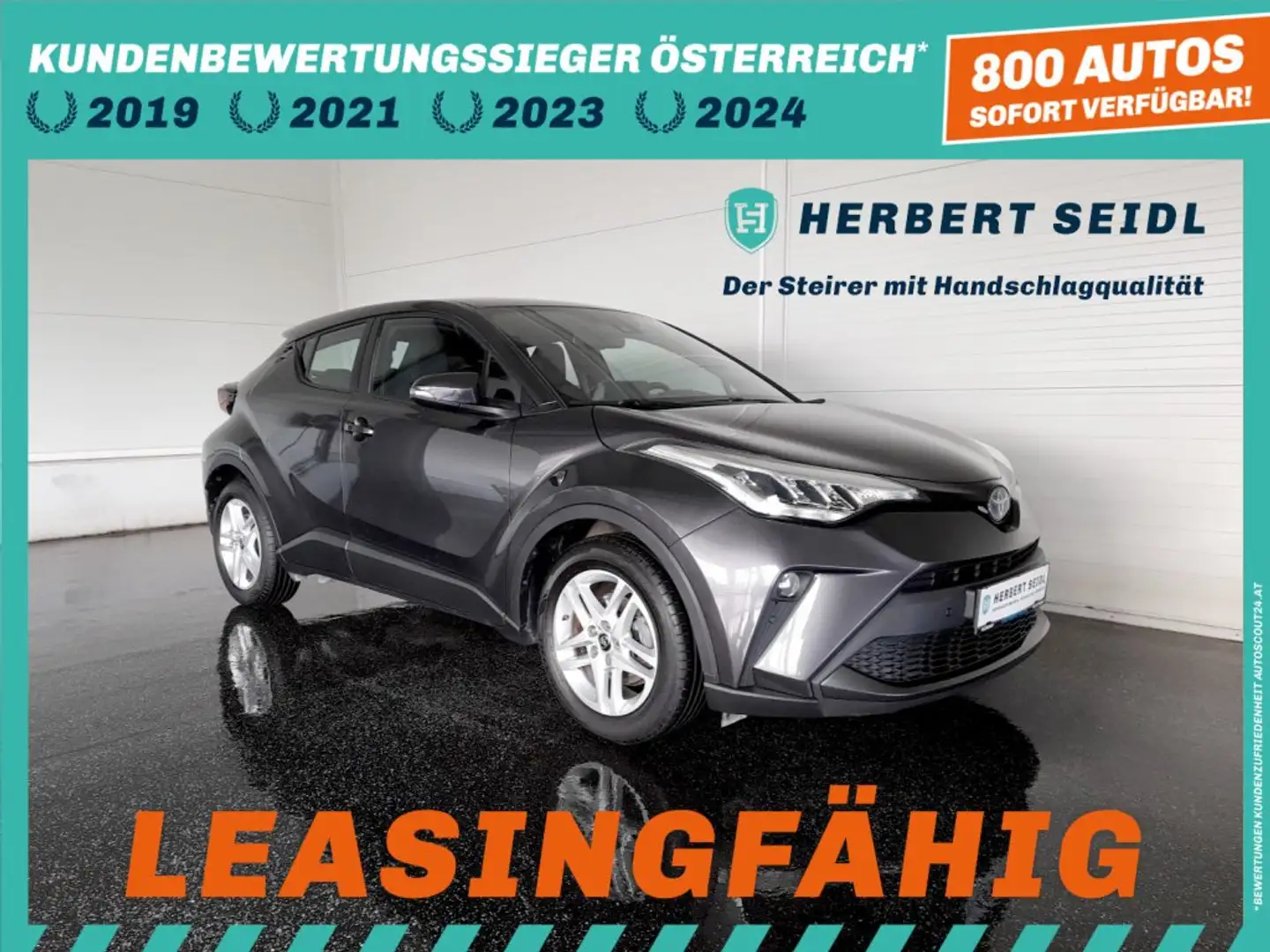 Toyota C-HR 2,0 Aut *VOLL LED / NAVI / KAMERA / ACC / TOTWINKEL-SPURHALTEASSIST / SHZG* Grau - 1
