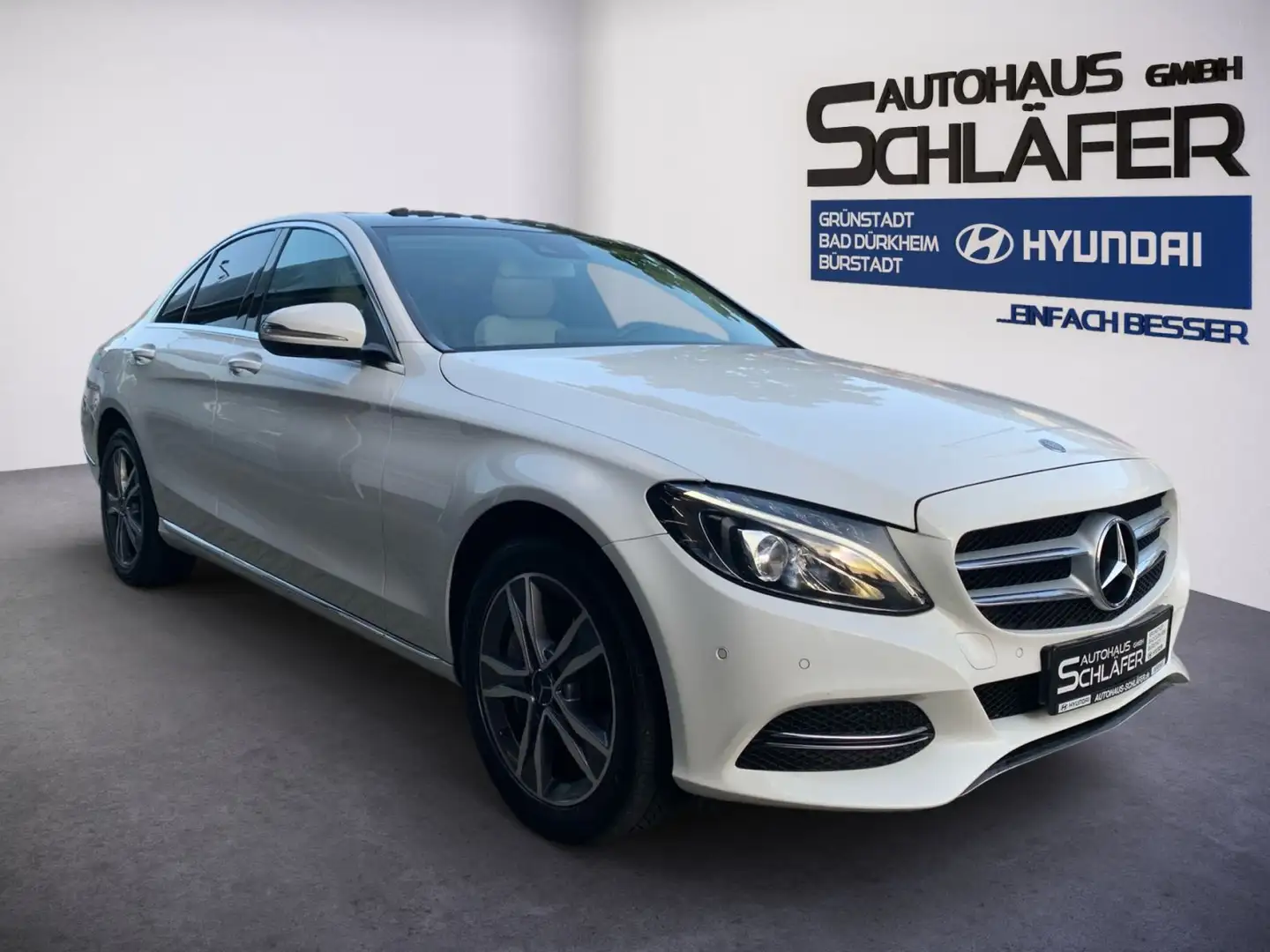 Mercedes-Benz C 400 Avantgarde 4Matic Schiebedach Bianco - 2