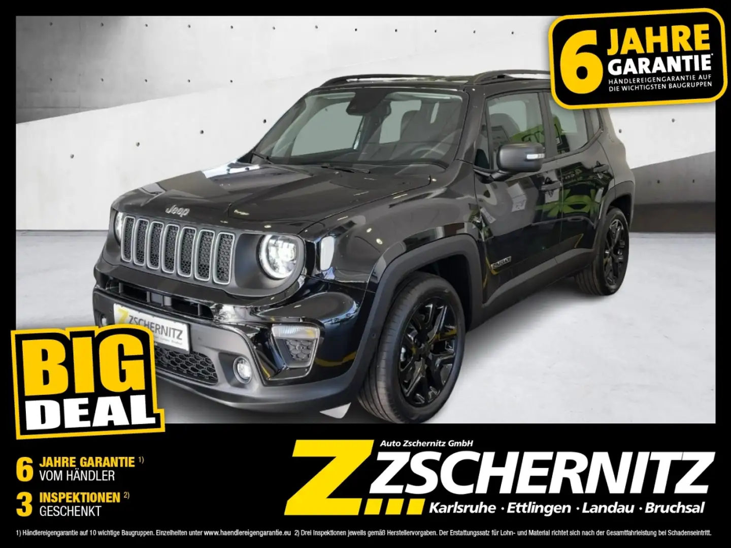 Jeep Renegade 1.5 Mild Hybrid SHZ*Klima*CarPlay Schwarz - 1