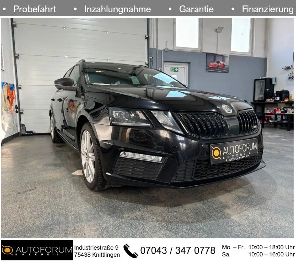 Skoda Octavia 2.0 TSI DSG RS Combi *LED*SHZ*NAVI* Zwart - 1