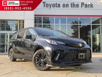 Black 2025 Toyota Sienna Minivan All-Wheel Drive Automatic
