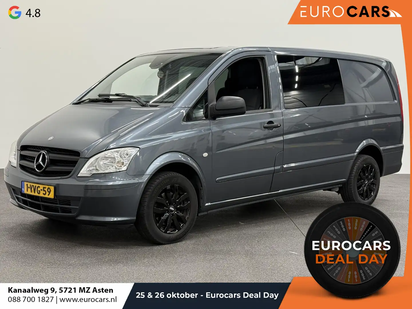 Mercedes-Benz Vito 113 CDI 320 Functional Lang Dubbele Cabine Luxe Ai Grijs - 1