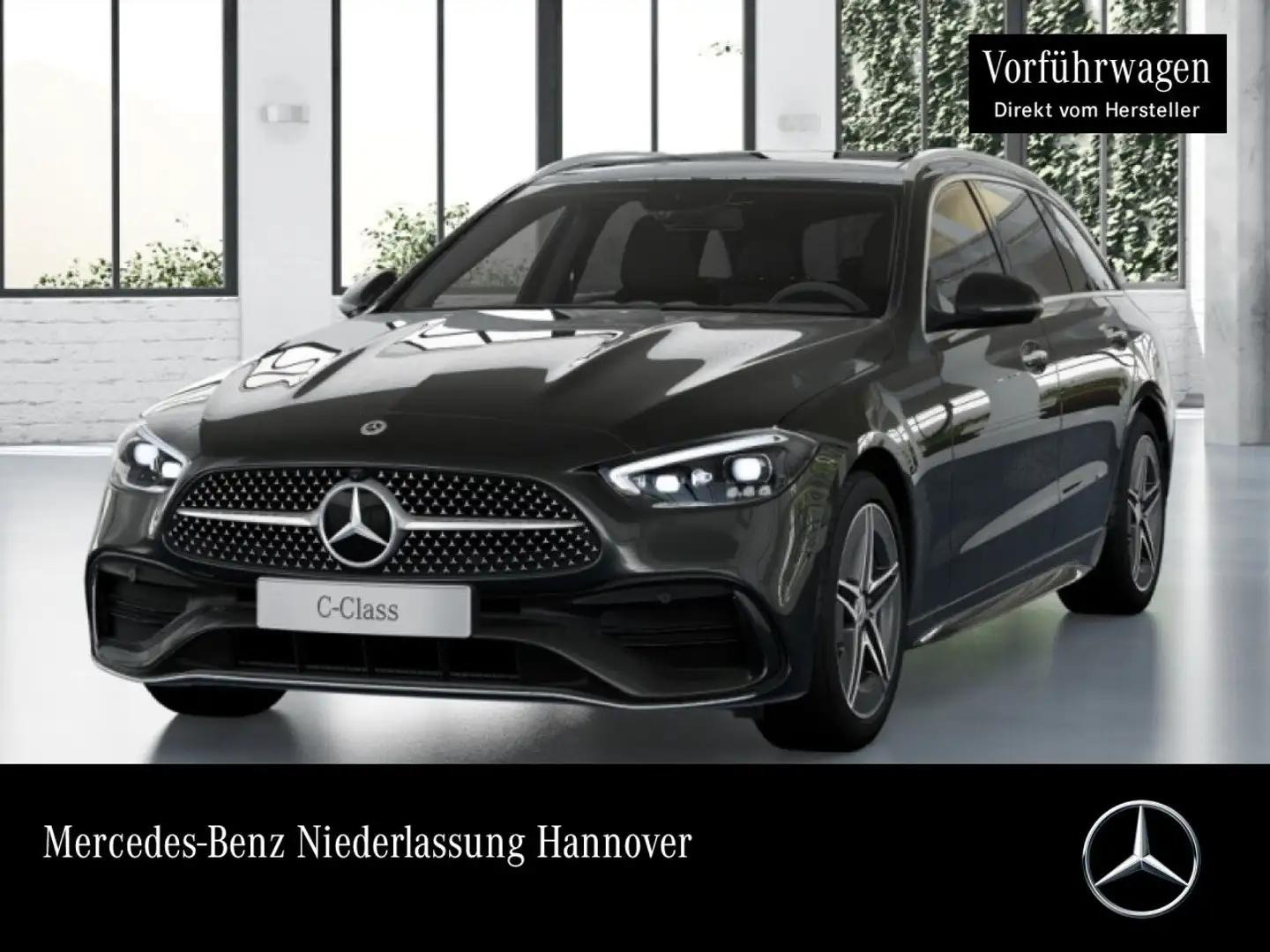 Mercedes-Benz C 220 d T AMG+PANO+360+AHK+TOTW+KEYLESS+9G Grau - 1