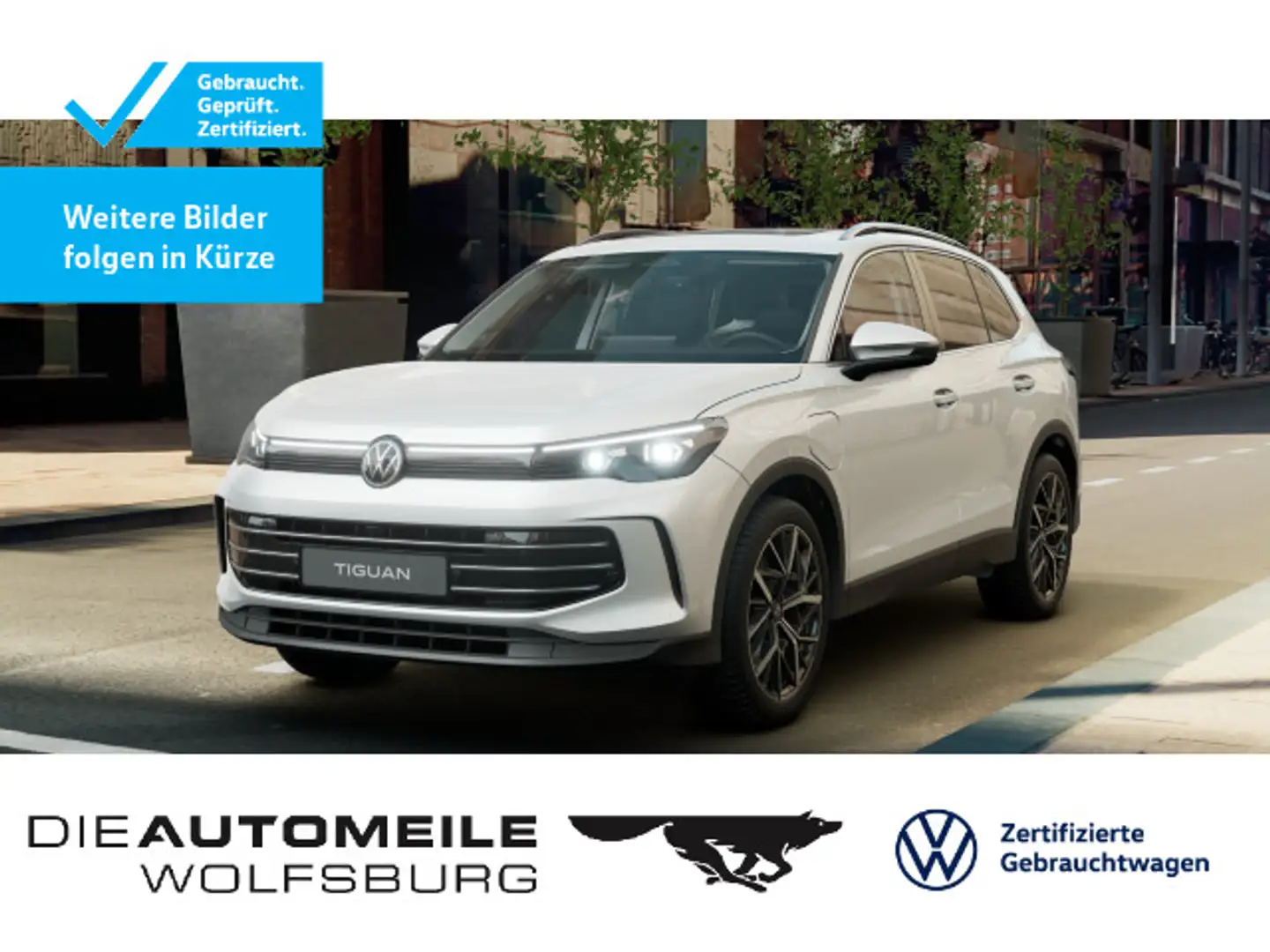 Volkswagen Tiguan 1.5 TSI eHybrid DSG Elegance AHK/Pano/Mat Weiß - 1