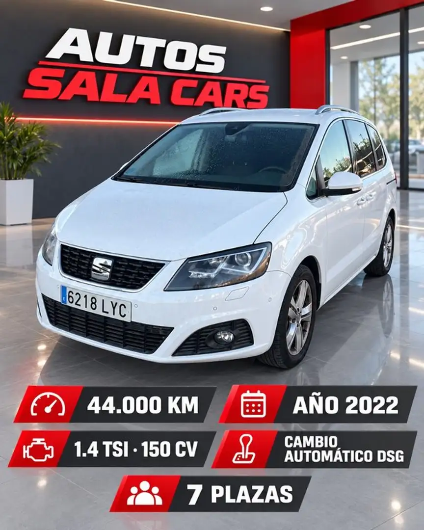 SEAT Alhambra 1.4 TSI S&S Xcellence DSG 7 plazas Blanco - 1