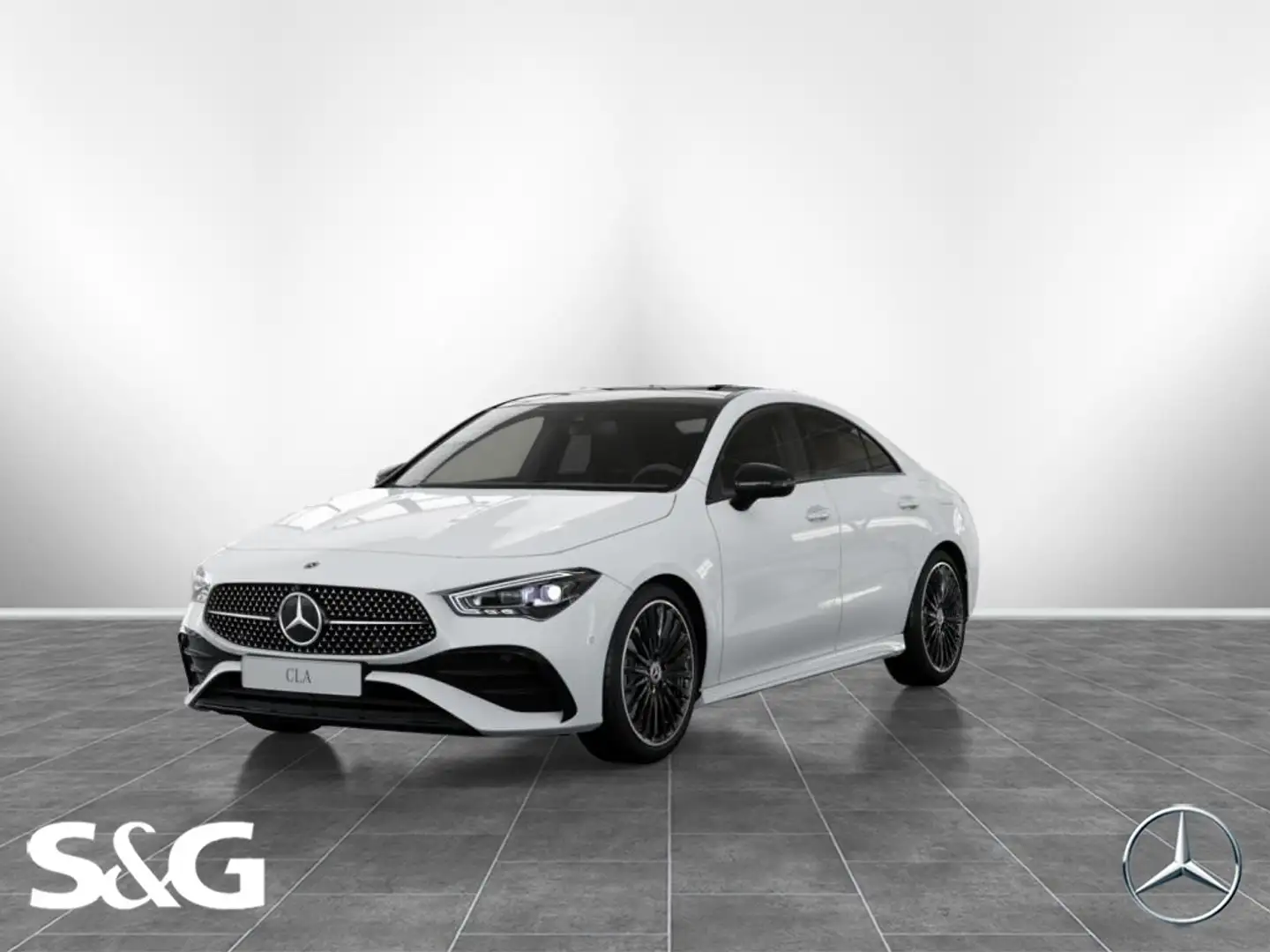 Mercedes-Benz CLA 220 4M Coupé AMG PANO+19+BURMESTER+MULTIBEAM Weiß - 1