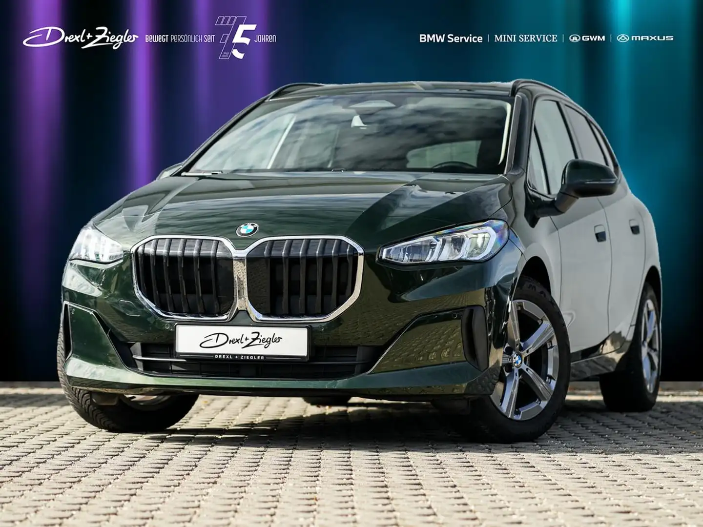 BMW 218 218i Active Tourer Travel GSD AHK LKH RFK DAB 17" Grün - 1