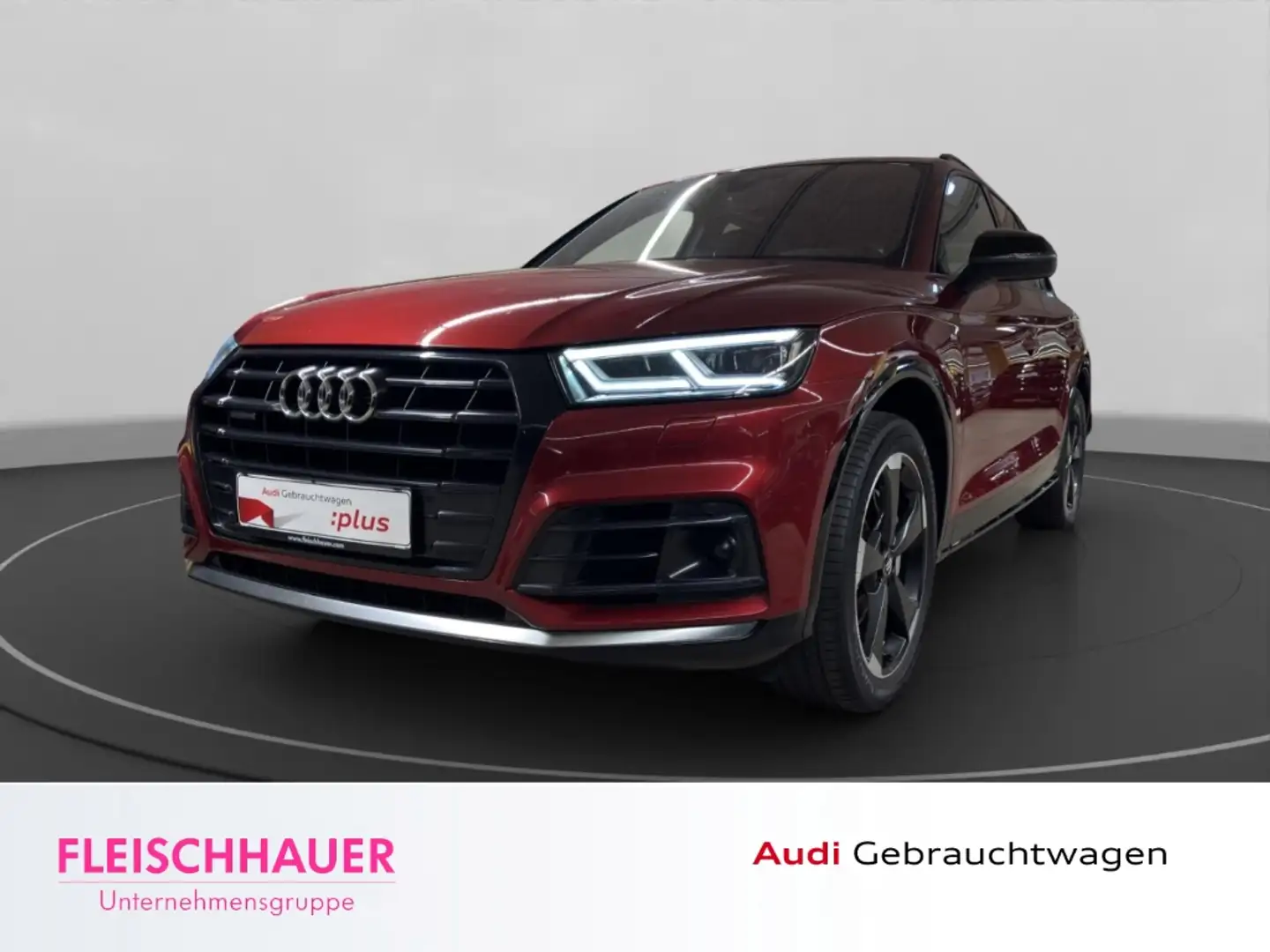 Audi Q5 50 TDI quattro LED+ACC+NAVI+RFK+SHZ+STDHZ+LEDER Rot - 1